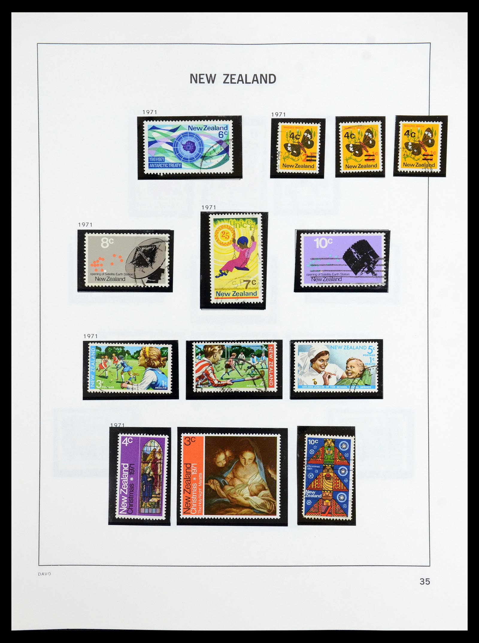 36404 034 - Postzegelverzameling 36404 Nieuw Zeeland 1873-2000.