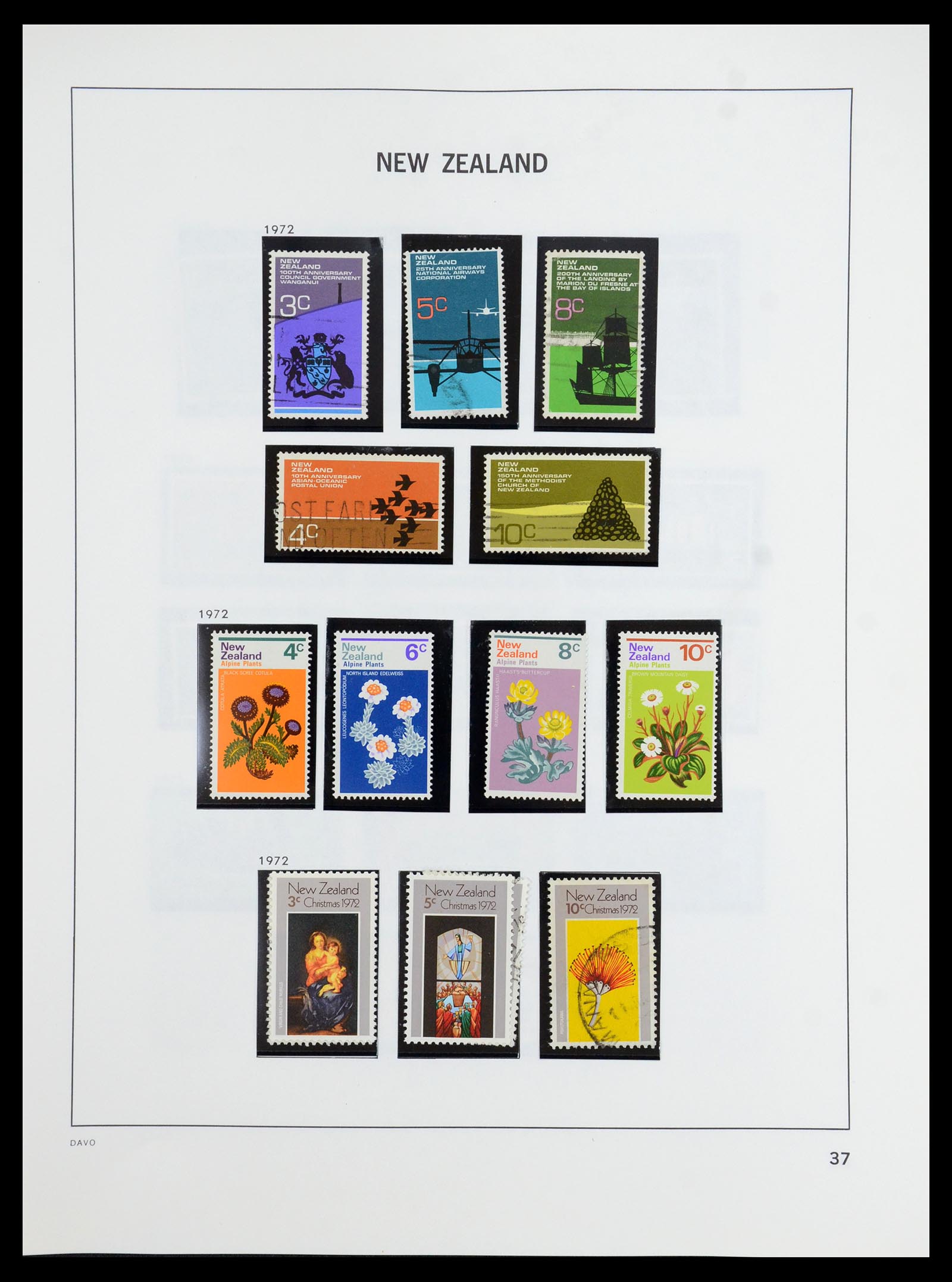 36404 036 - Postzegelverzameling 36404 Nieuw Zeeland 1873-2000.