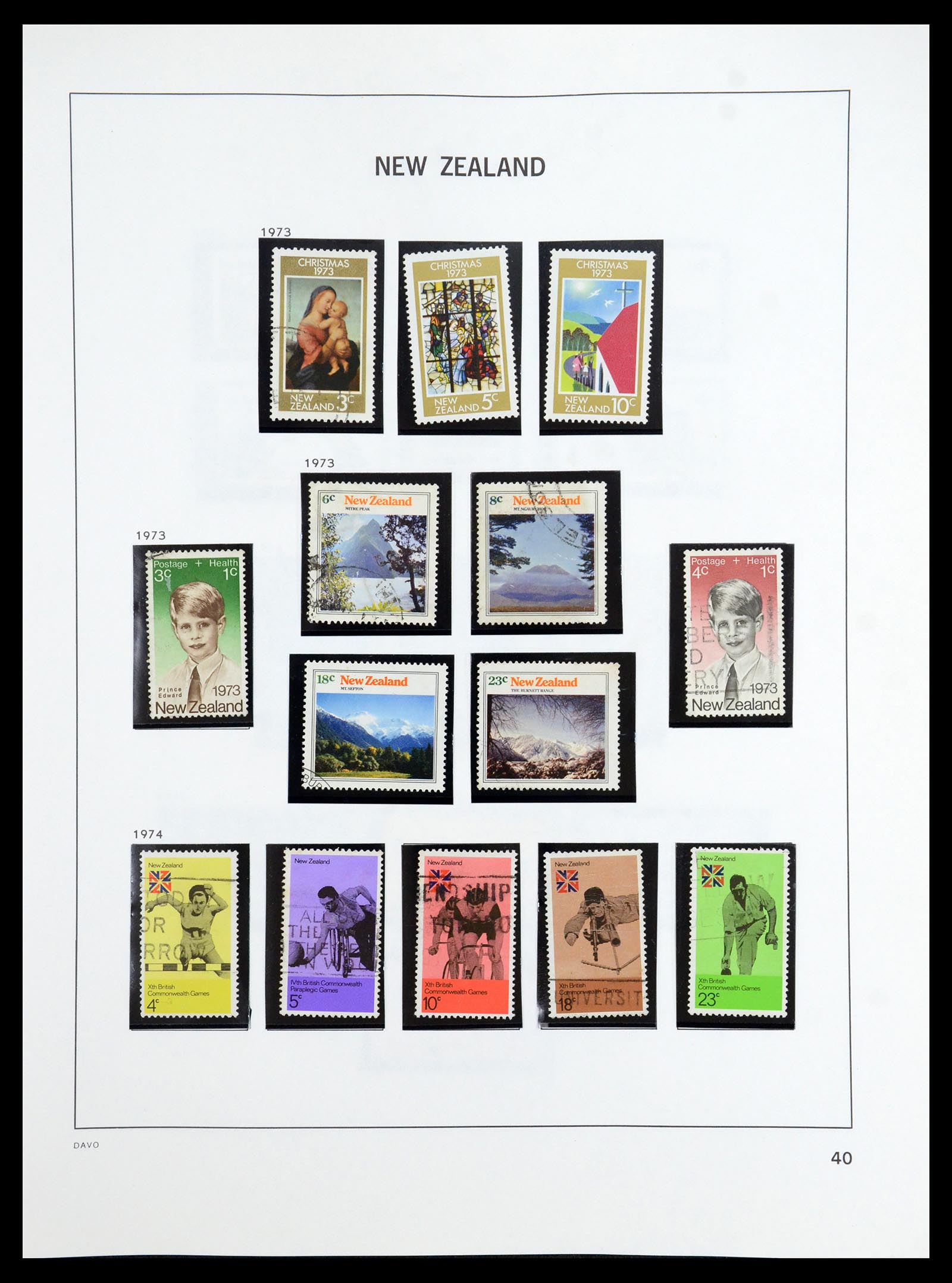 36404 039 - Postzegelverzameling 36404 Nieuw Zeeland 1873-2000.