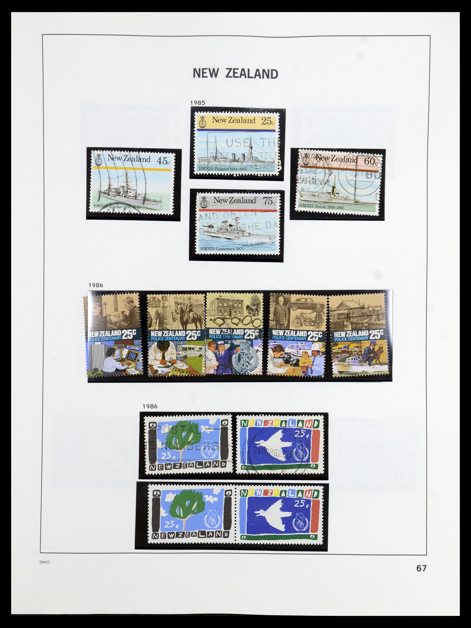 36404 091 - Stamp collection 36404 New Zealand 1873-2000.