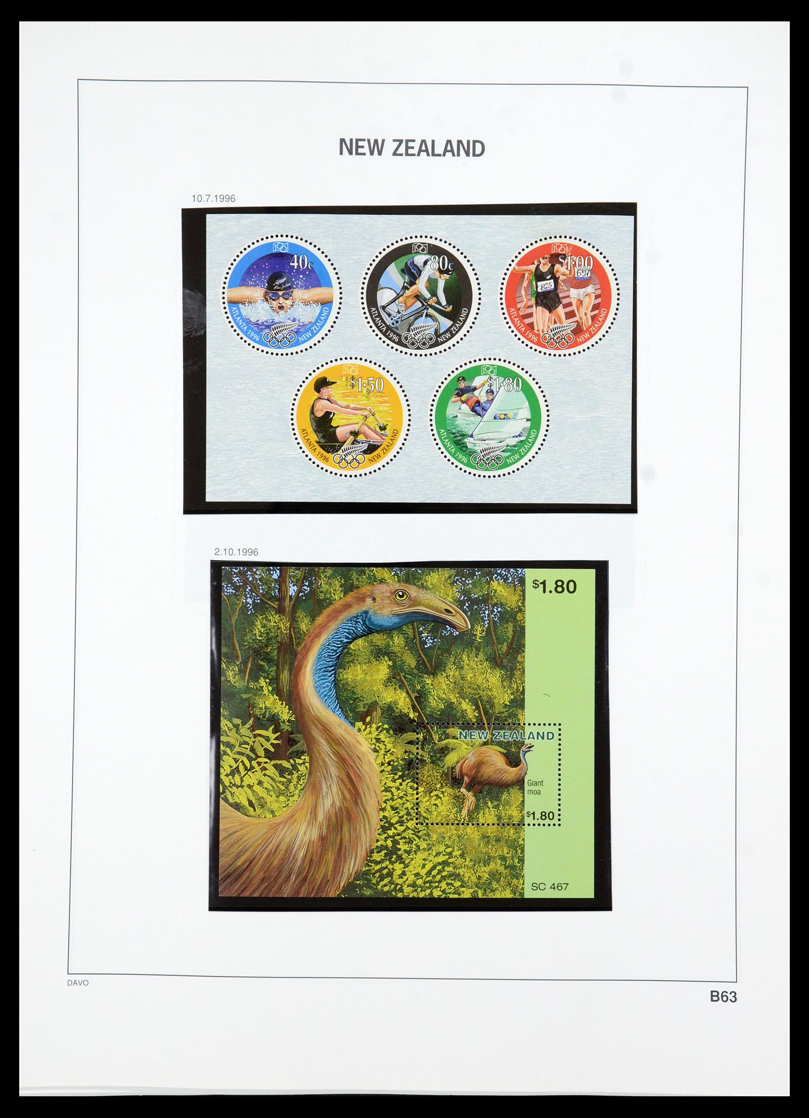 36404 185 - Postzegelverzameling 36404 Nieuw Zeeland 1873-2000.