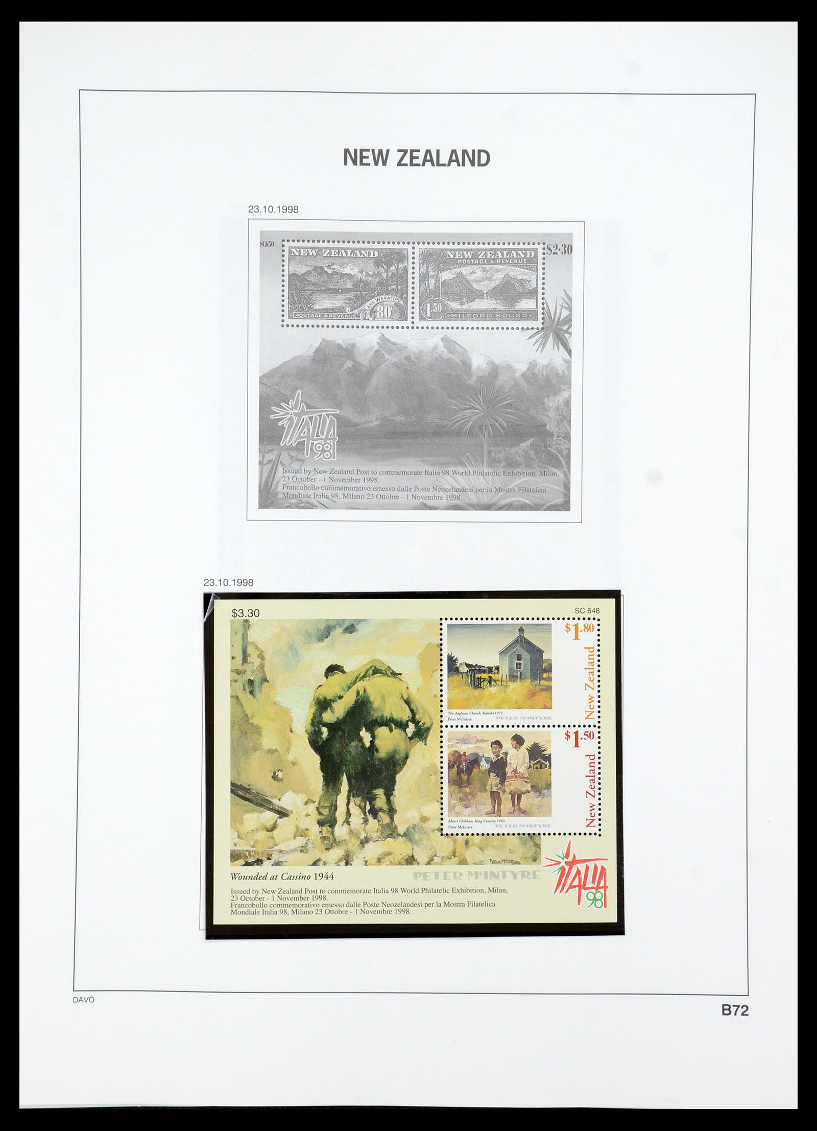 36404 190 - Postzegelverzameling 36404 Nieuw Zeeland 1873-2000.