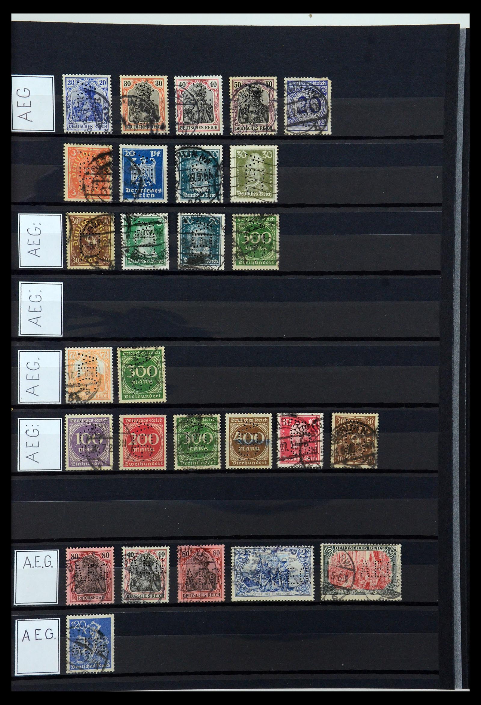 36405 009 - Stamp collection 36405 German Reich perfins 1880-1945.
