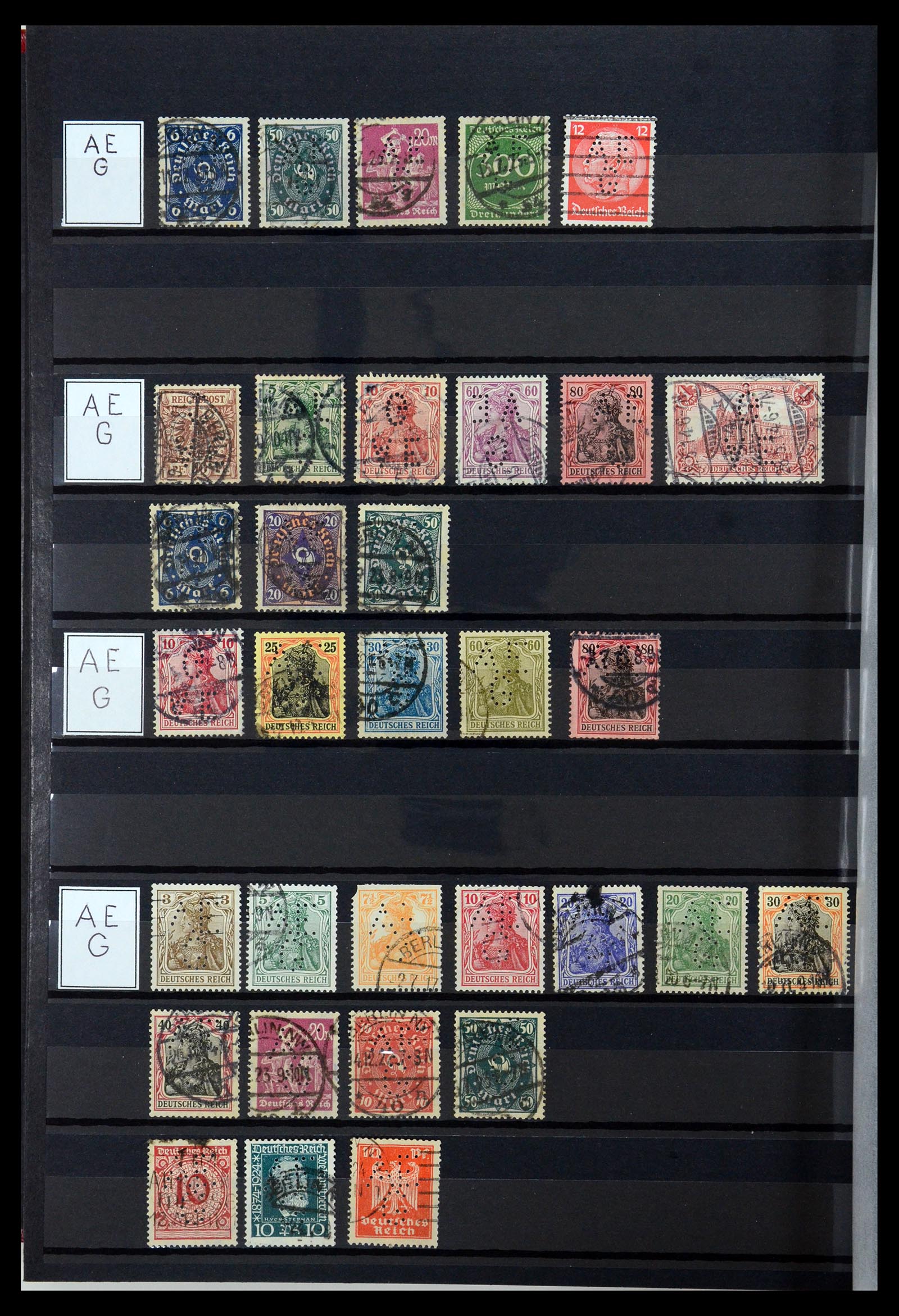 36405 010 - Stamp collection 36405 German Reich perfins 1880-1945.