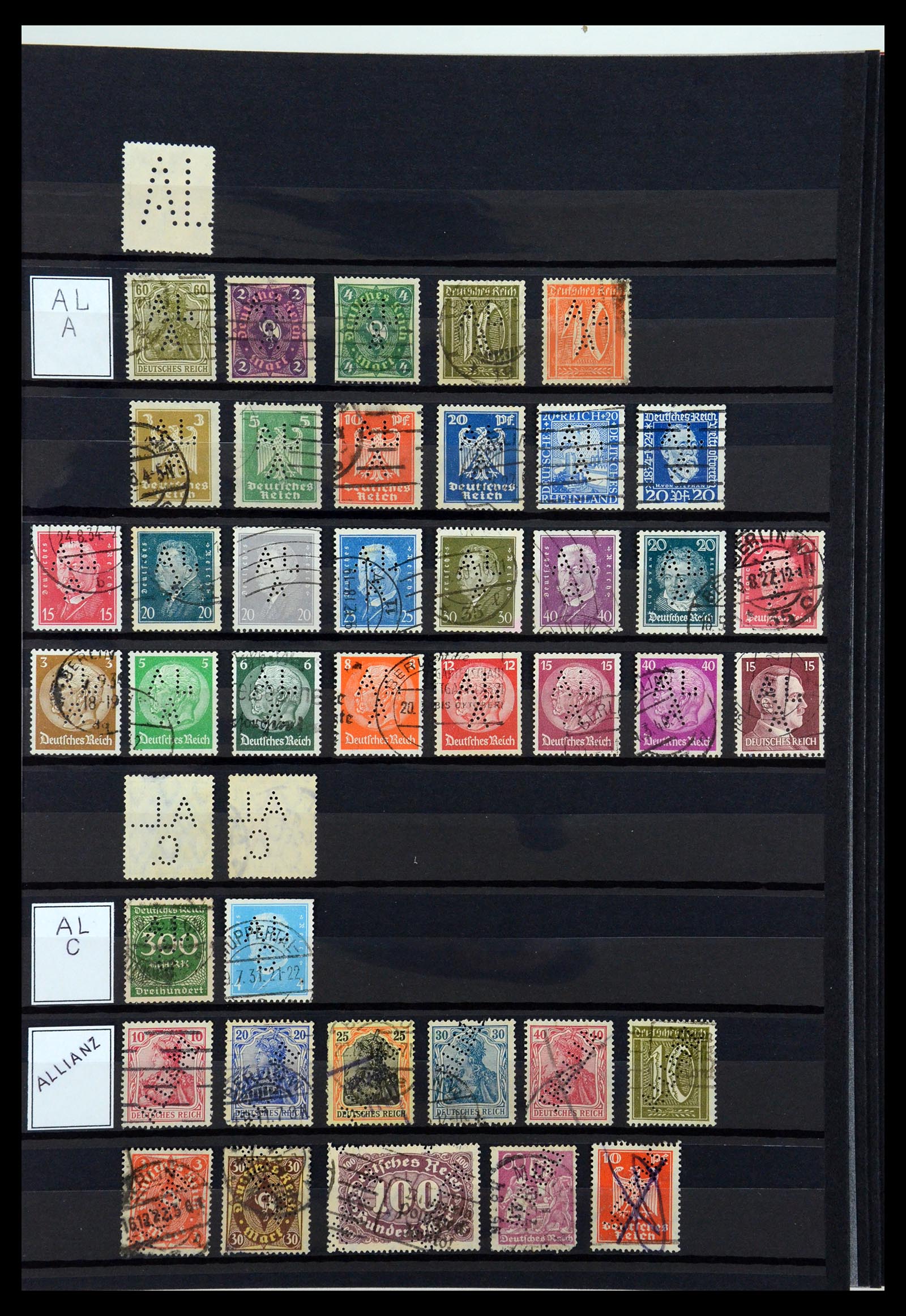 36405 019 - Postzegelverzameling 36405 Duitse Rijk perfins 1880-1945.
