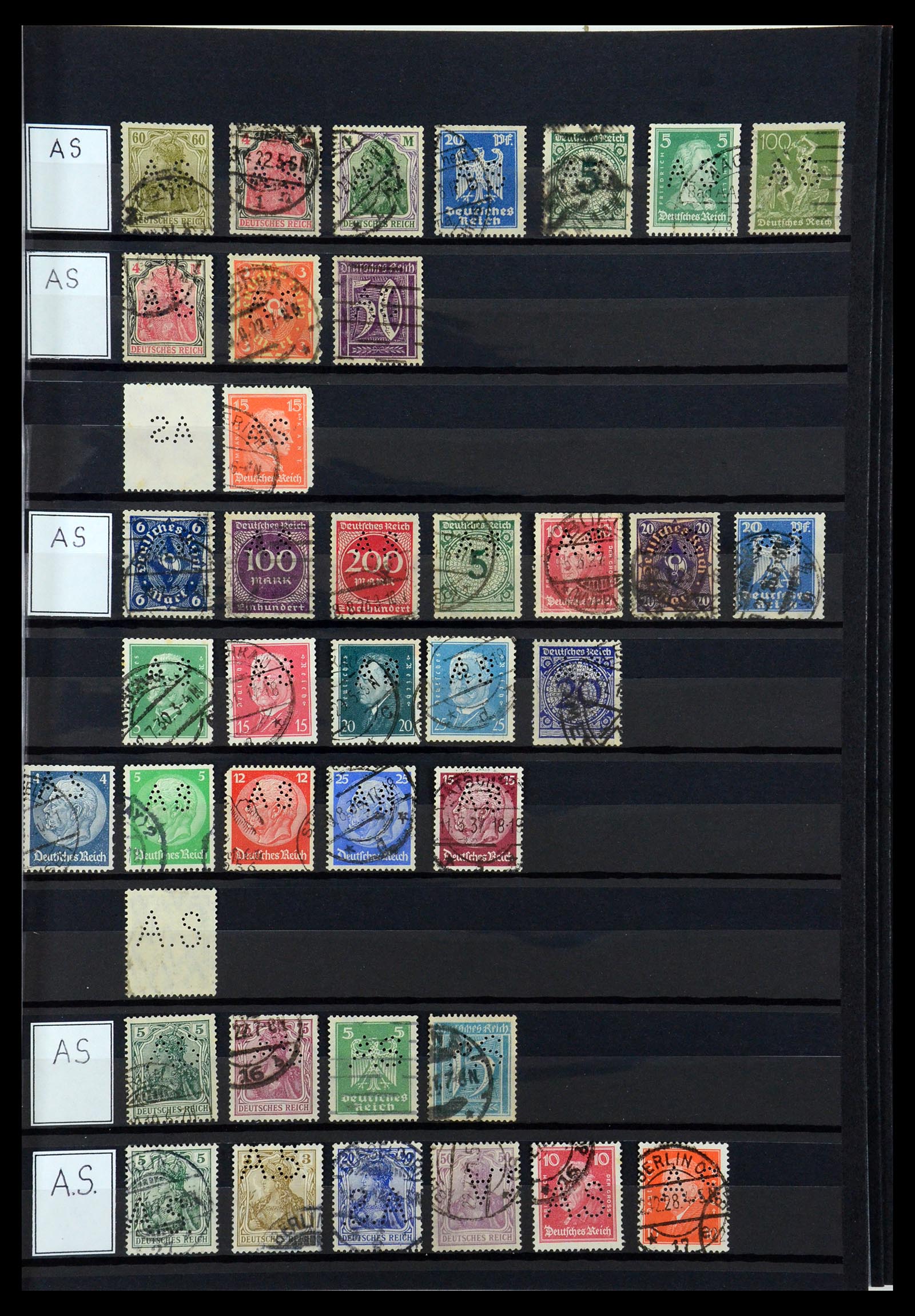 36405 025 - Postzegelverzameling 36405 Duitse Rijk perfins 1880-1945.