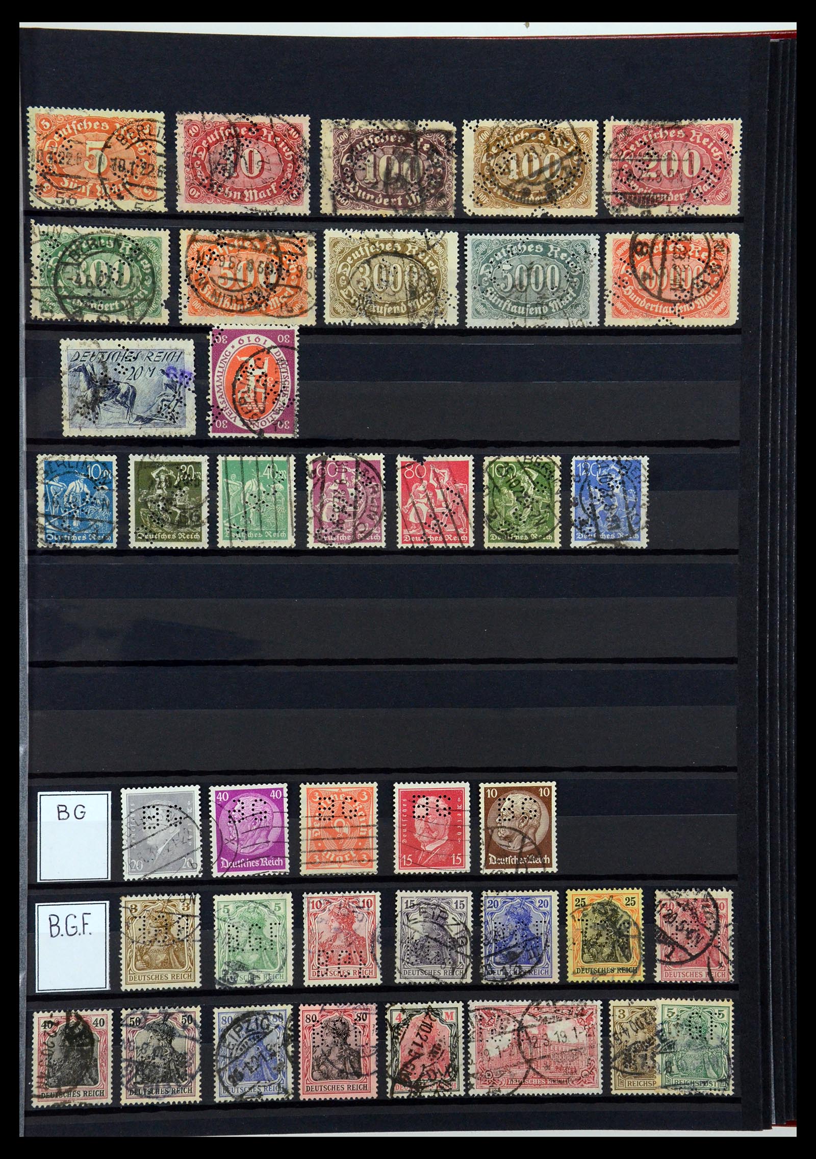 36405 039 - Postzegelverzameling 36405 Duitse Rijk perfins 1880-1945.