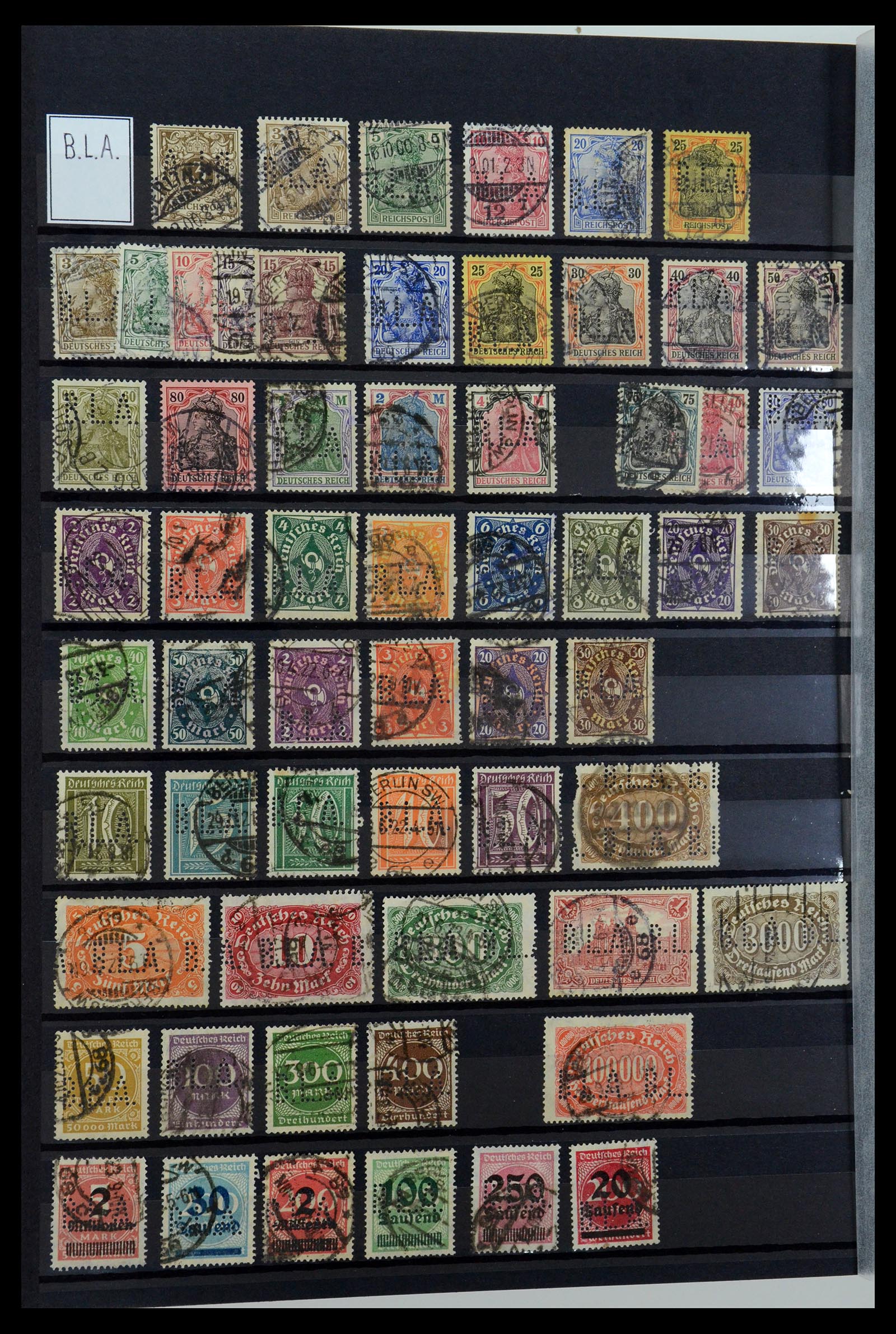 36405 045 - Postzegelverzameling 36405 Duitse Rijk perfins 1880-1945.