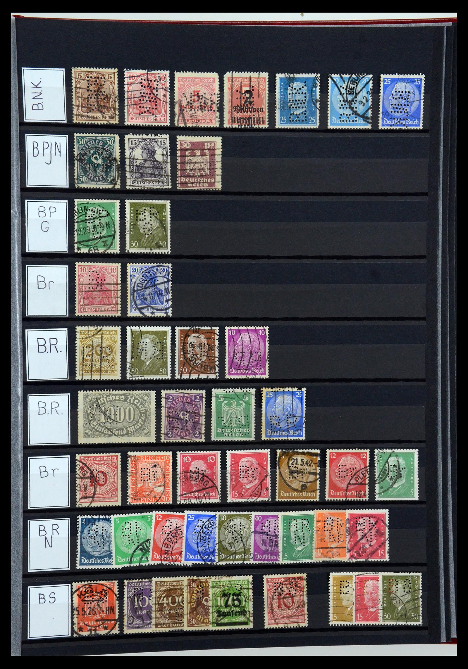 36405 047 - Stamp collection 36405 German Reich perfins 1880-1945.
