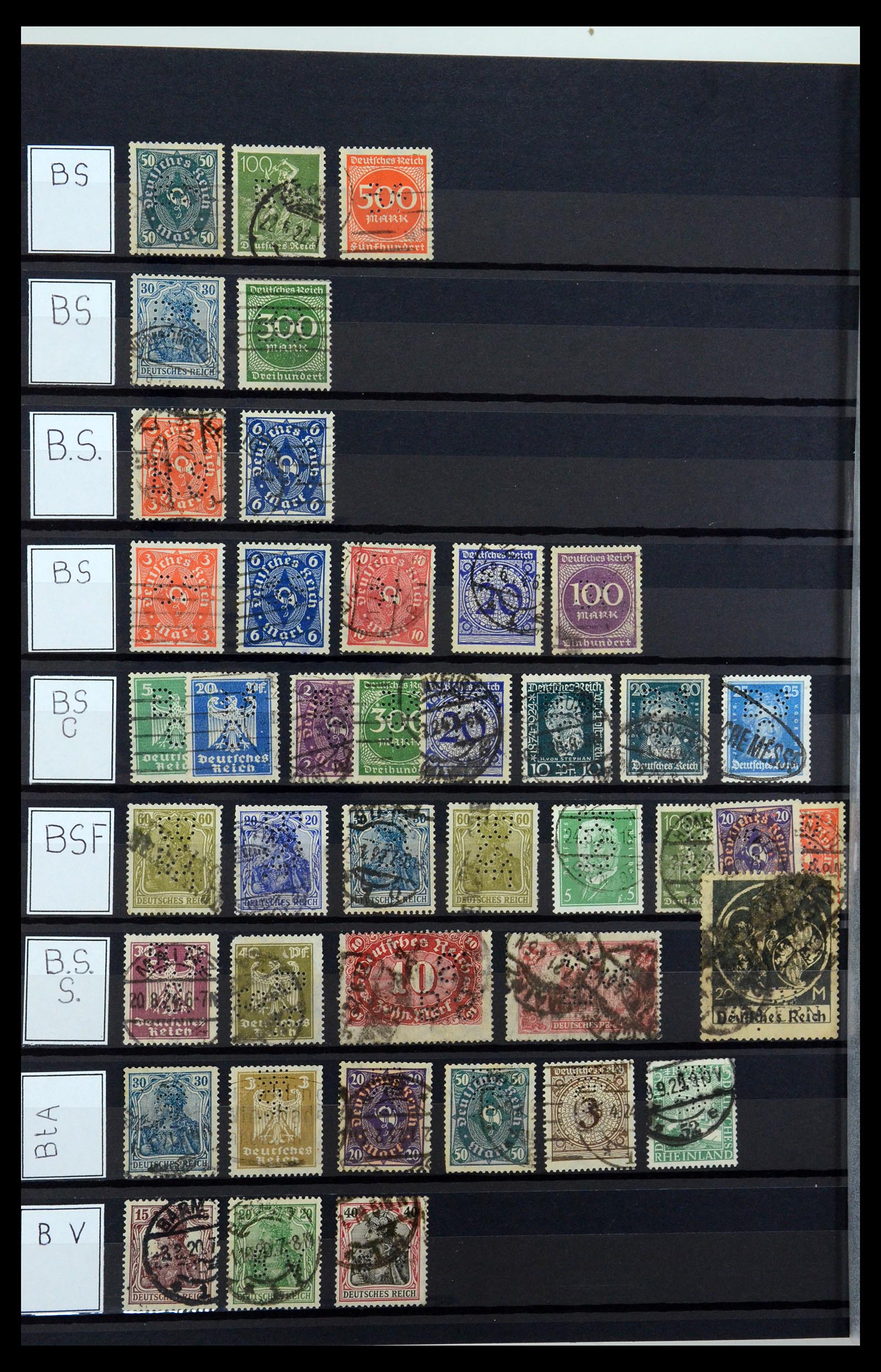 36405 048 - Postzegelverzameling 36405 Duitse Rijk perfins 1880-1945.