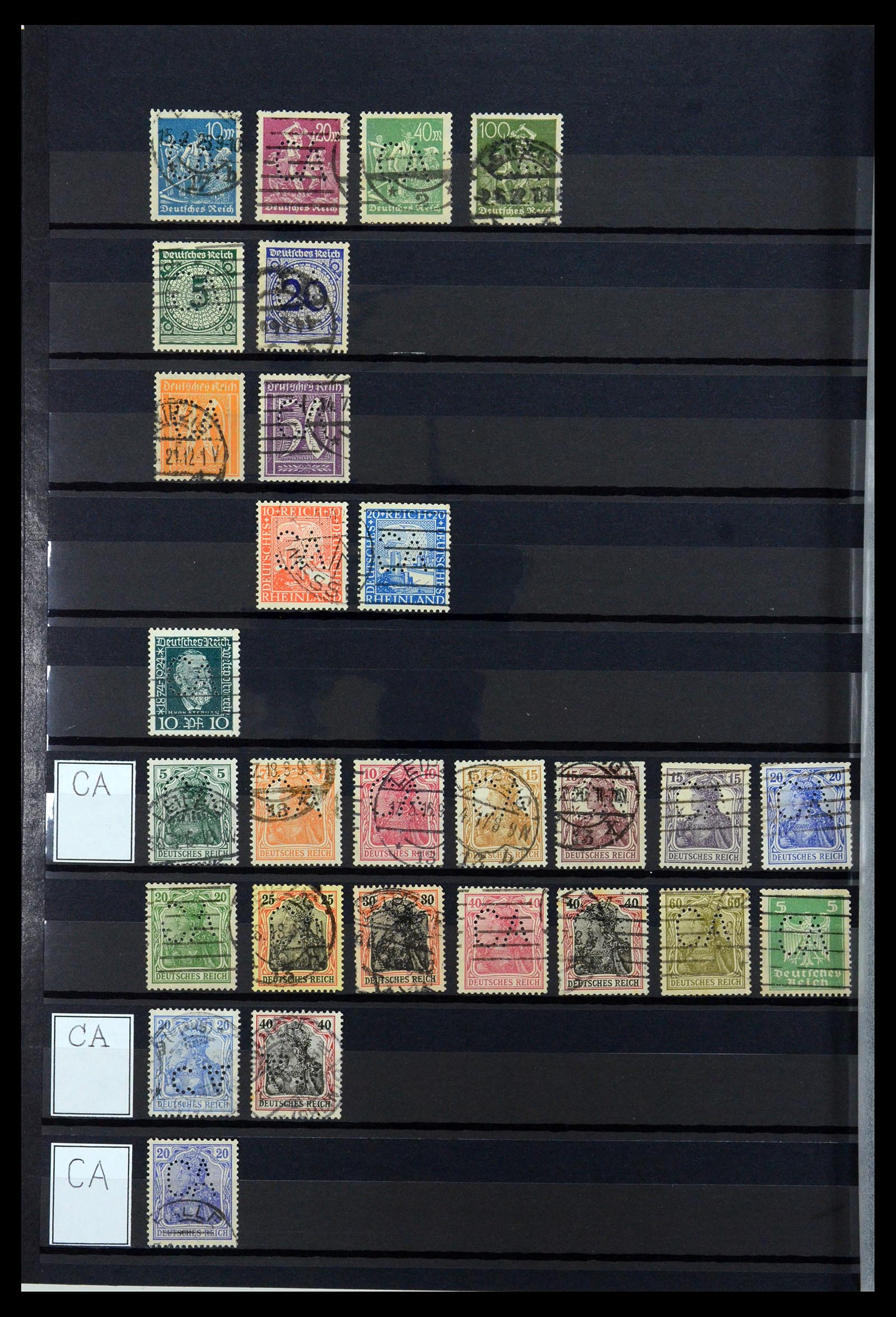 36405 056 - Postzegelverzameling 36405 Duitse Rijk perfins 1880-1945.