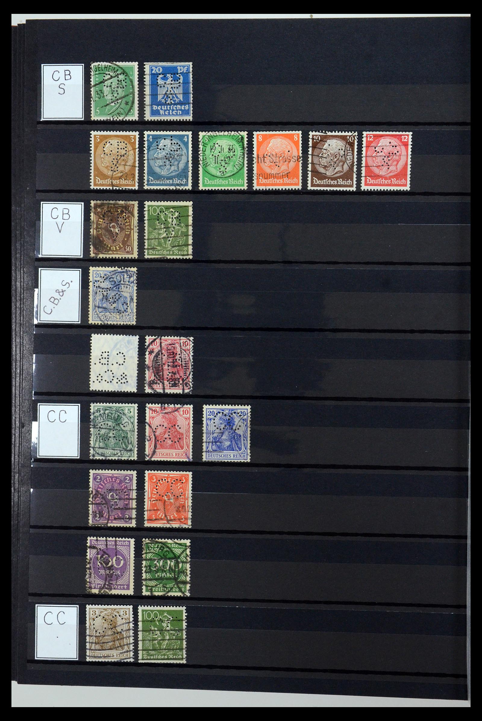 36405 060 - Postzegelverzameling 36405 Duitse Rijk perfins 1880-1945.