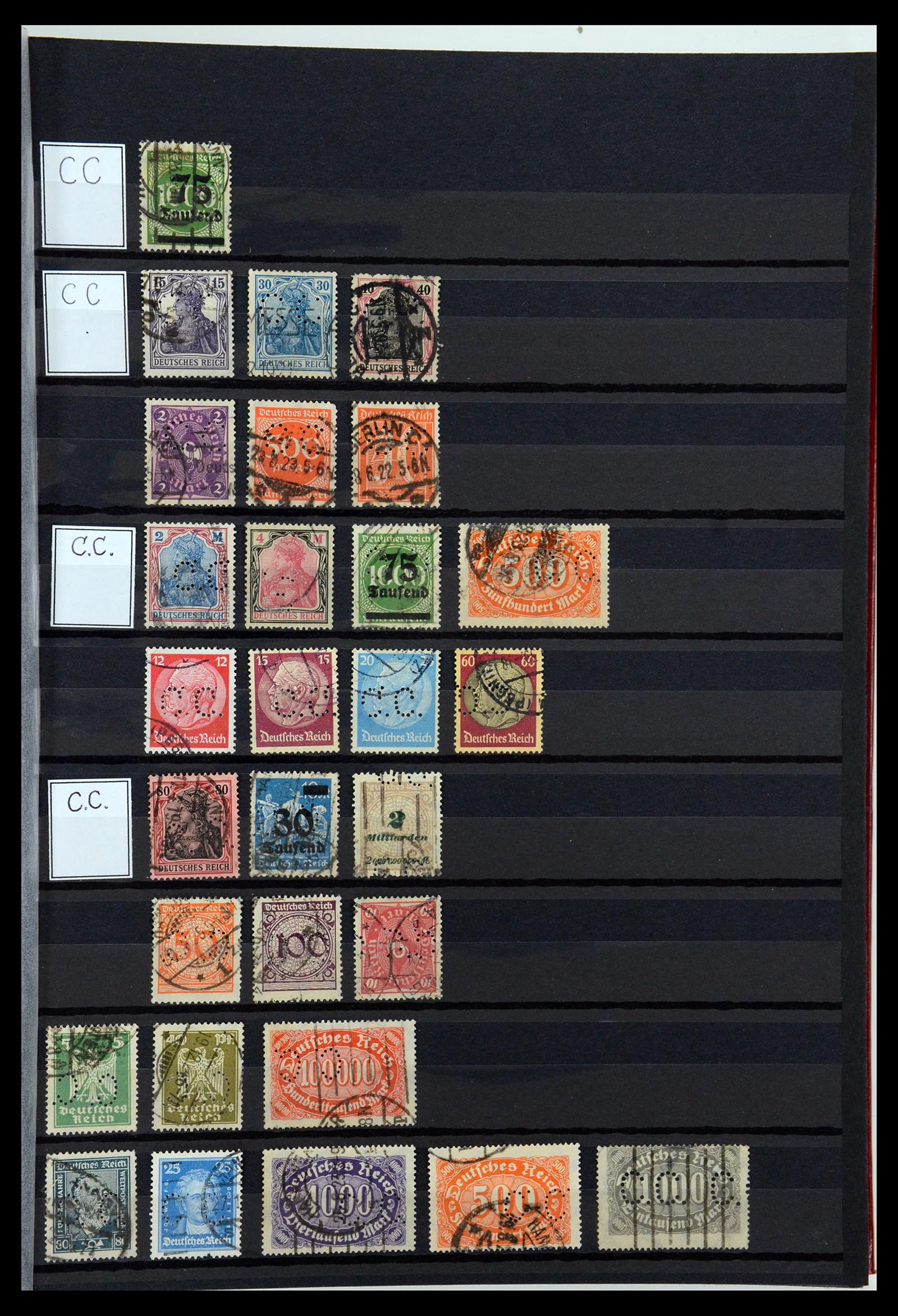 36405 061 - Stamp collection 36405 German Reich perfins 1880-1945.