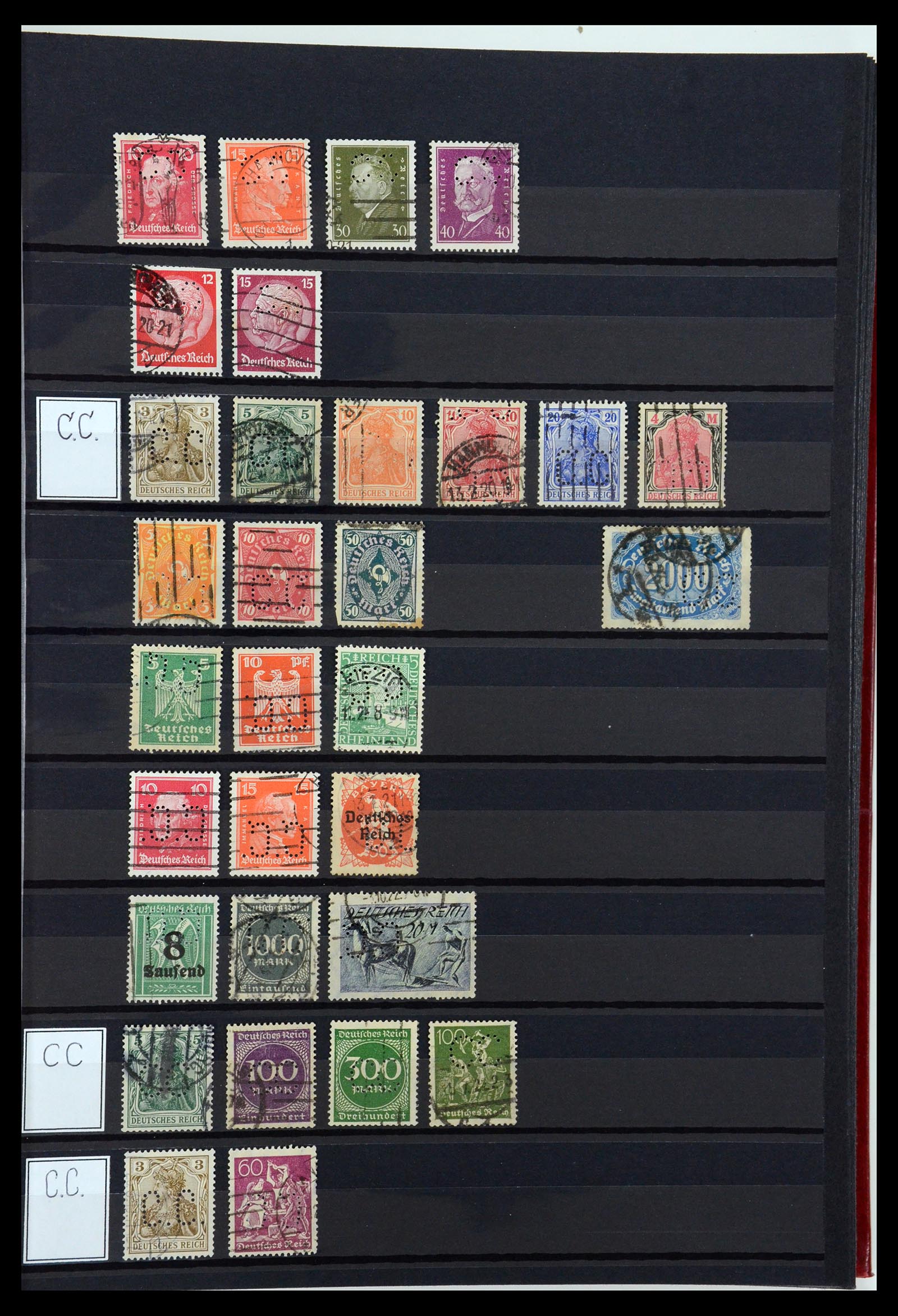 36405 062 - Stamp collection 36405 German Reich perfins 1880-1945.