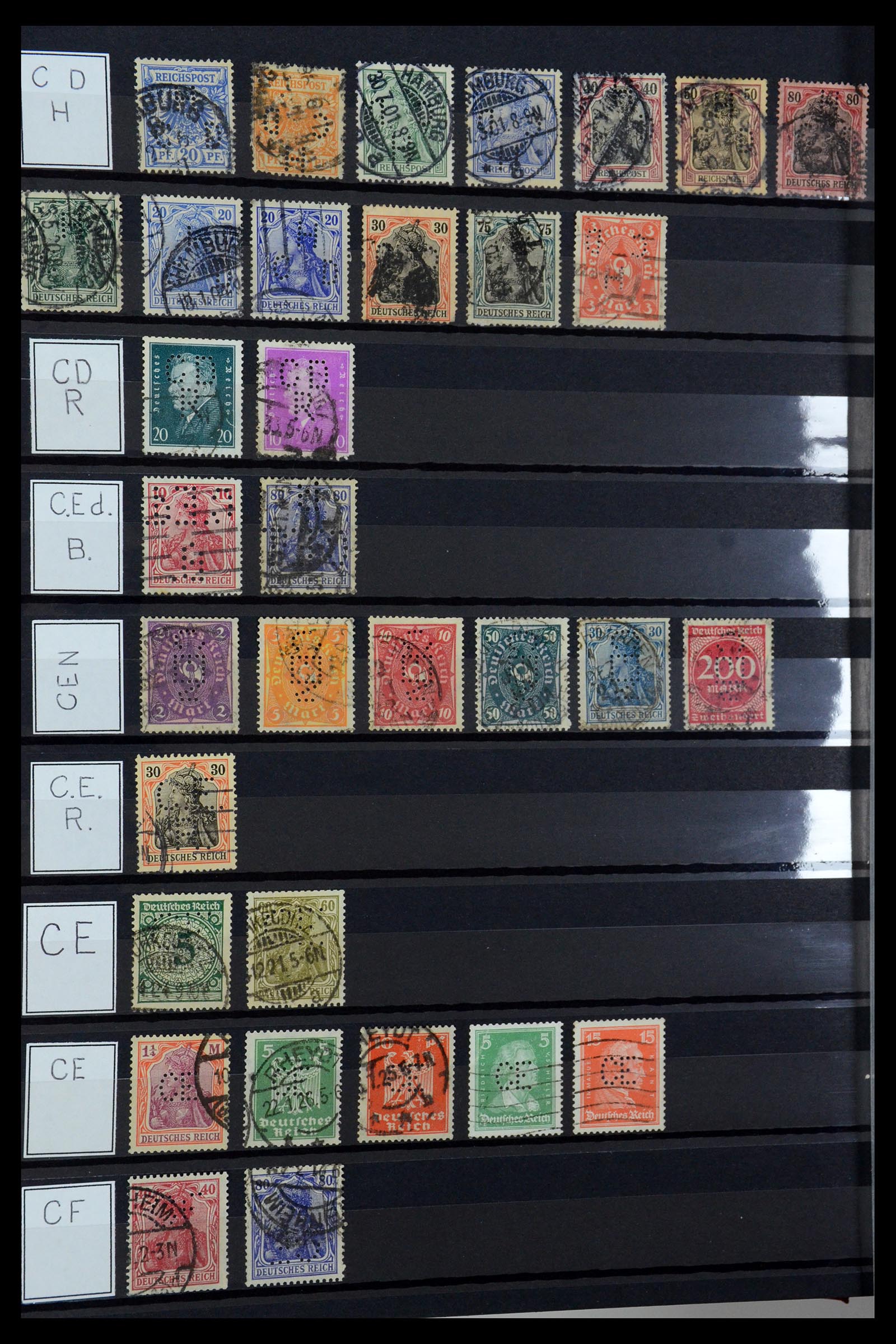 36405 066 - Stamp collection 36405 German Reich perfins 1880-1945.