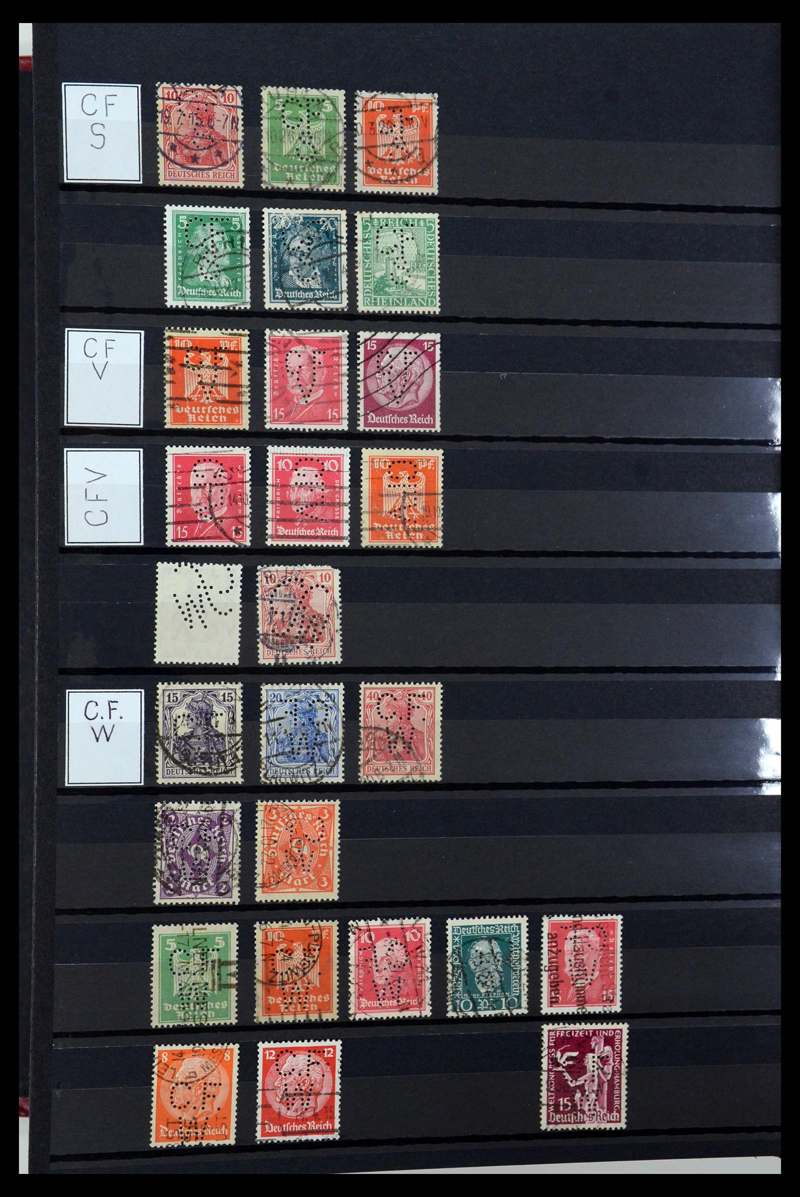 36405 068 - Stamp collection 36405 German Reich perfins 1880-1945.
