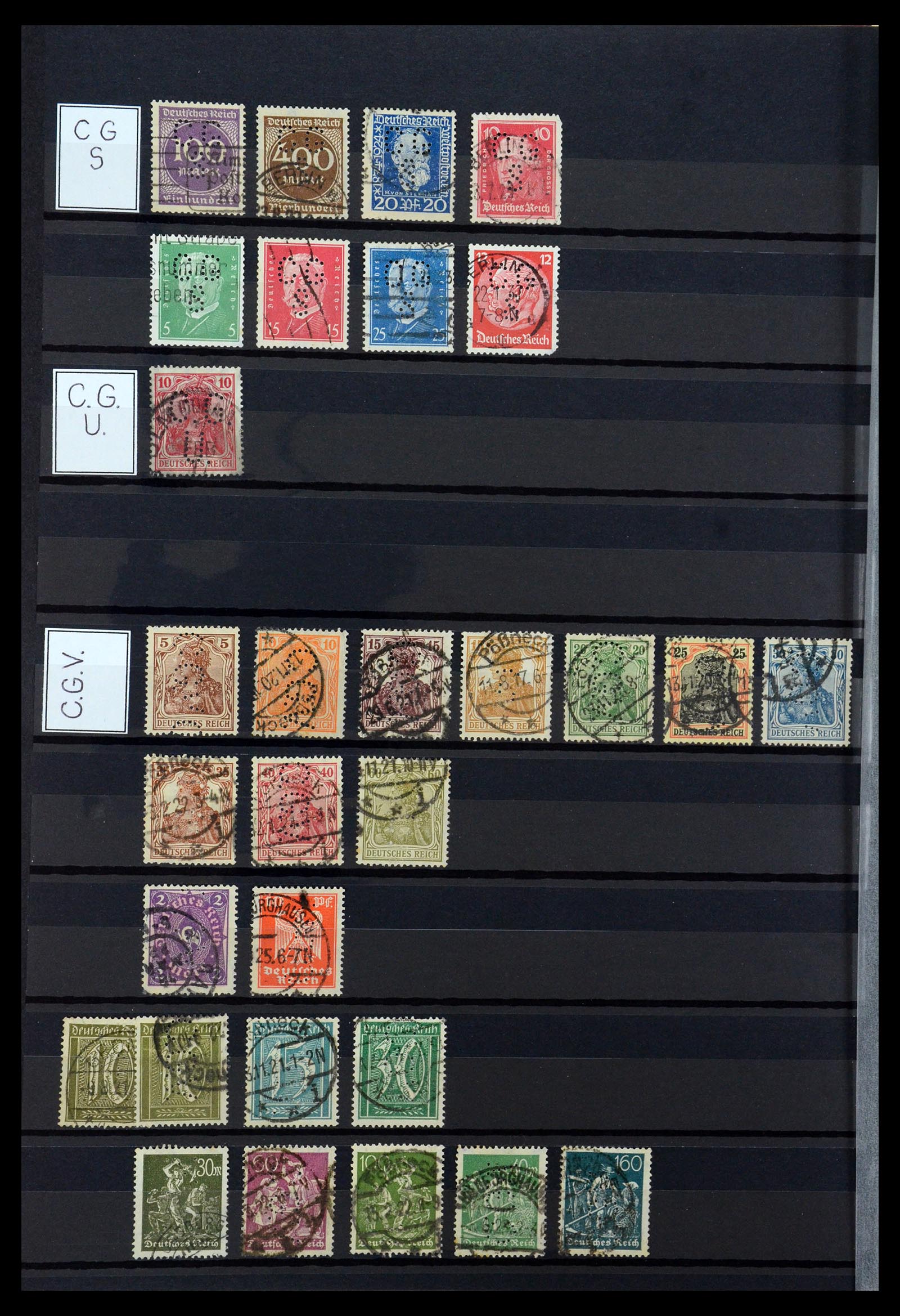 36405 070 - Stamp collection 36405 German Reich perfins 1880-1945.