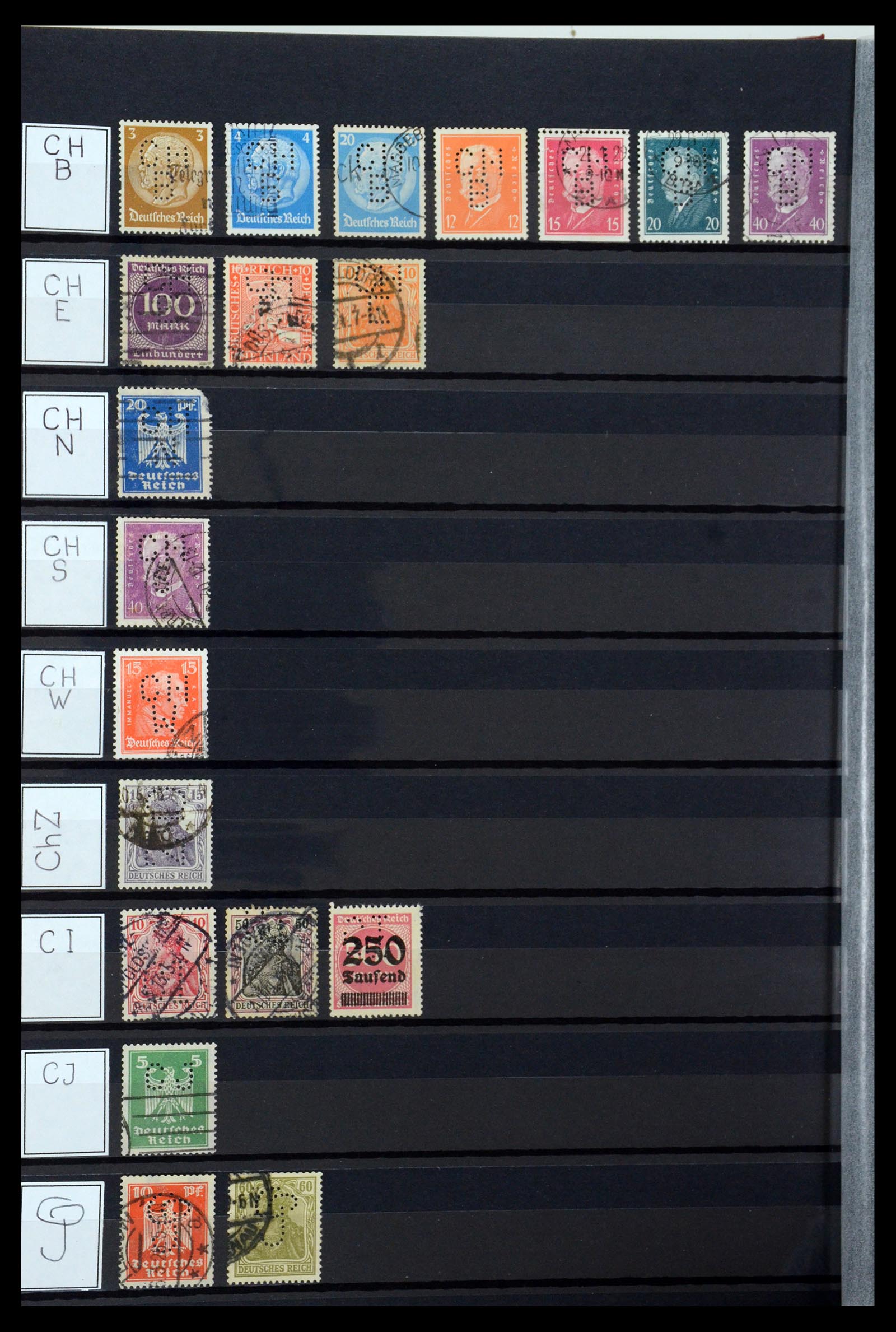 36405 072 - Stamp collection 36405 German Reich perfins 1880-1945.