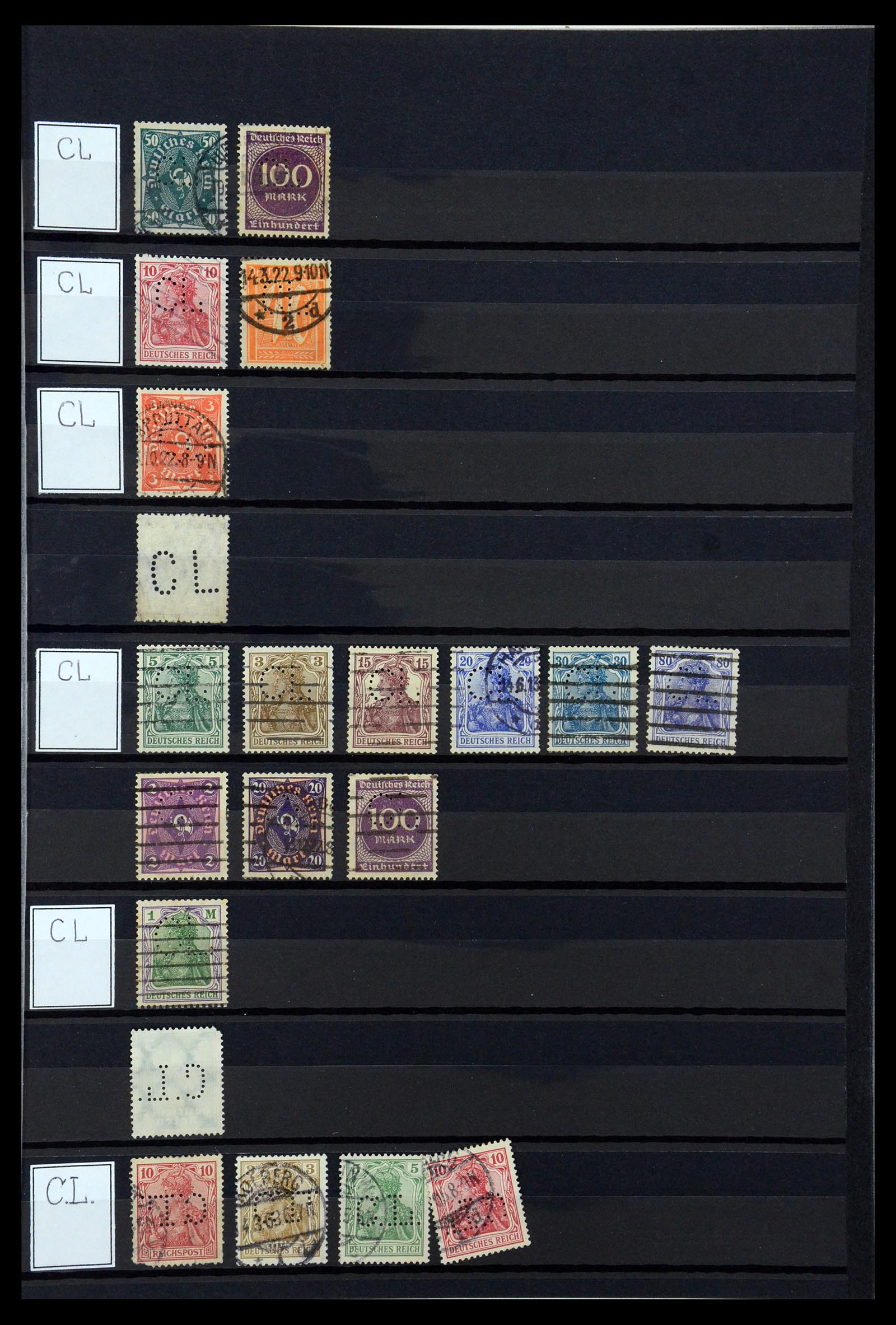 36405 075 - Stamp collection 36405 German Reich perfins 1880-1945.