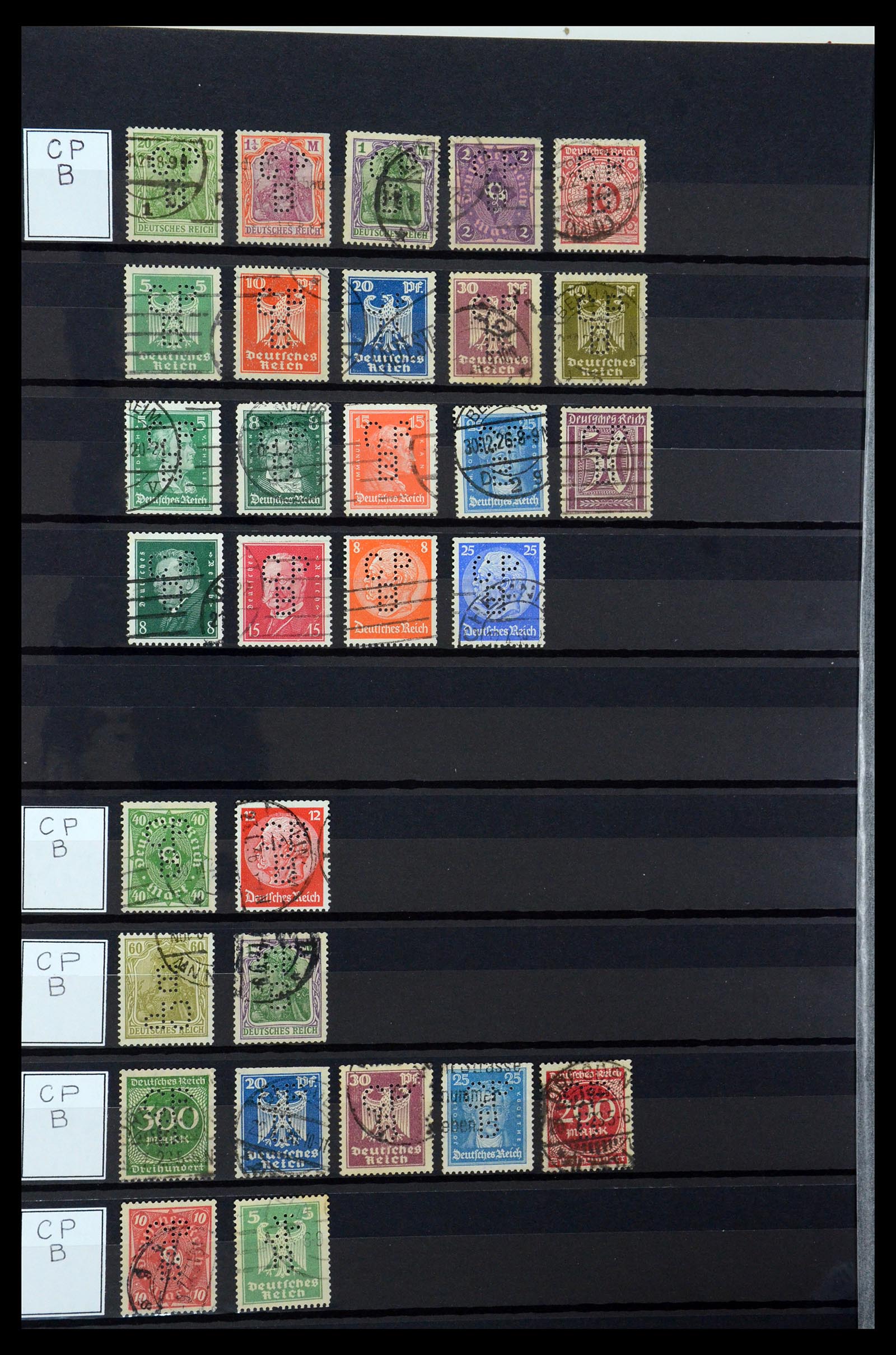36405 078 - Stamp collection 36405 German Reich perfins 1880-1945.