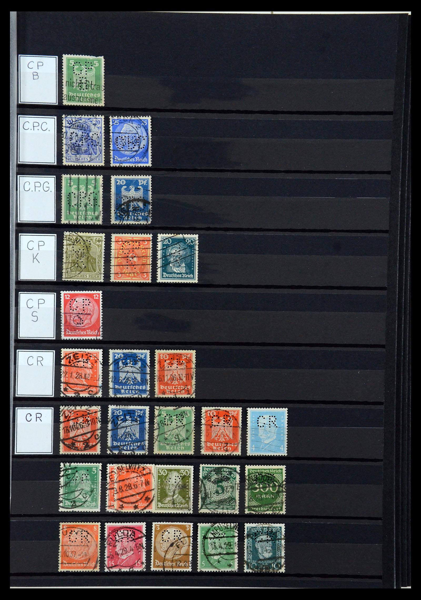36405 079 - Stamp collection 36405 German Reich perfins 1880-1945.