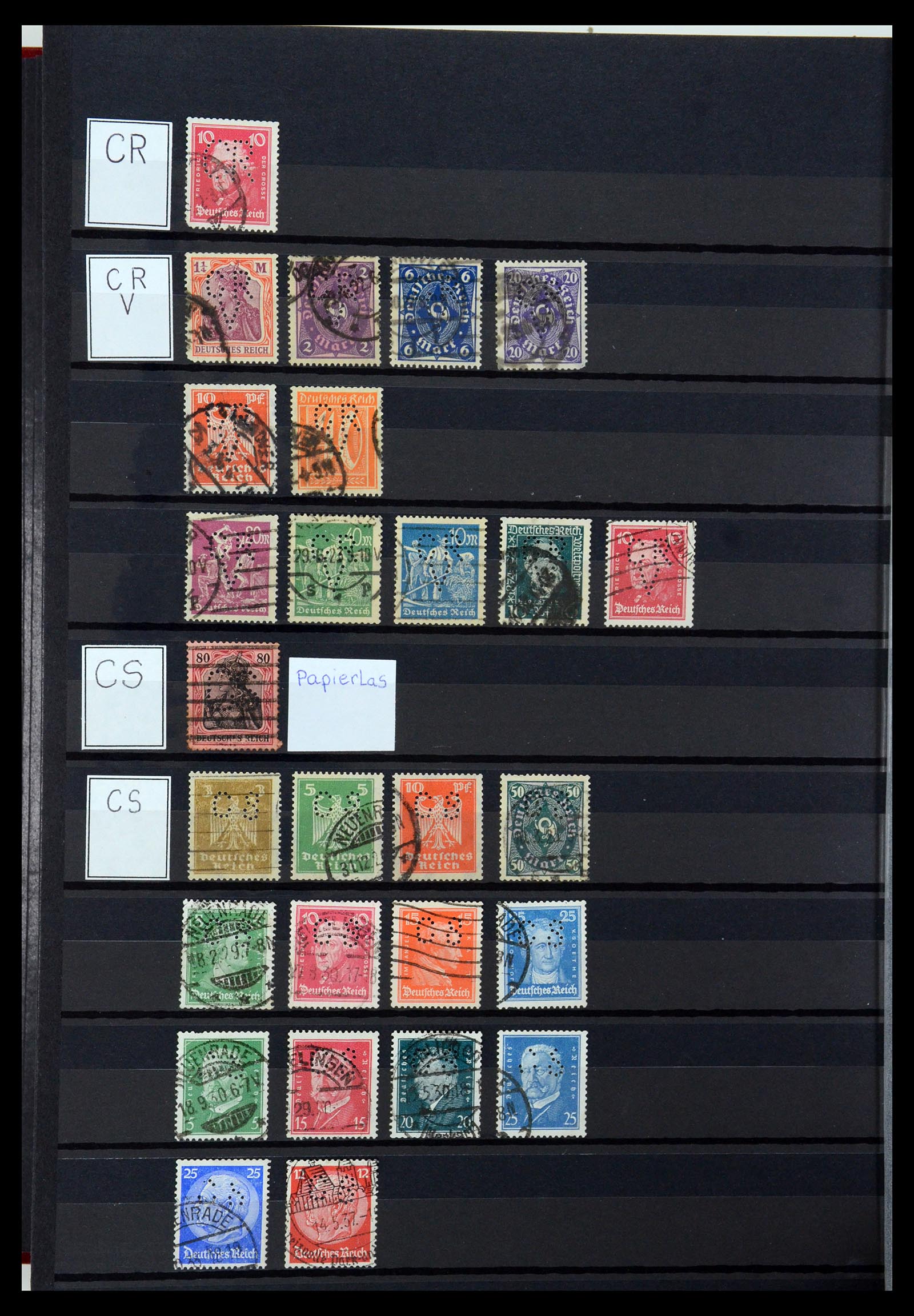 36405 080 - Stamp collection 36405 German Reich perfins 1880-1945.