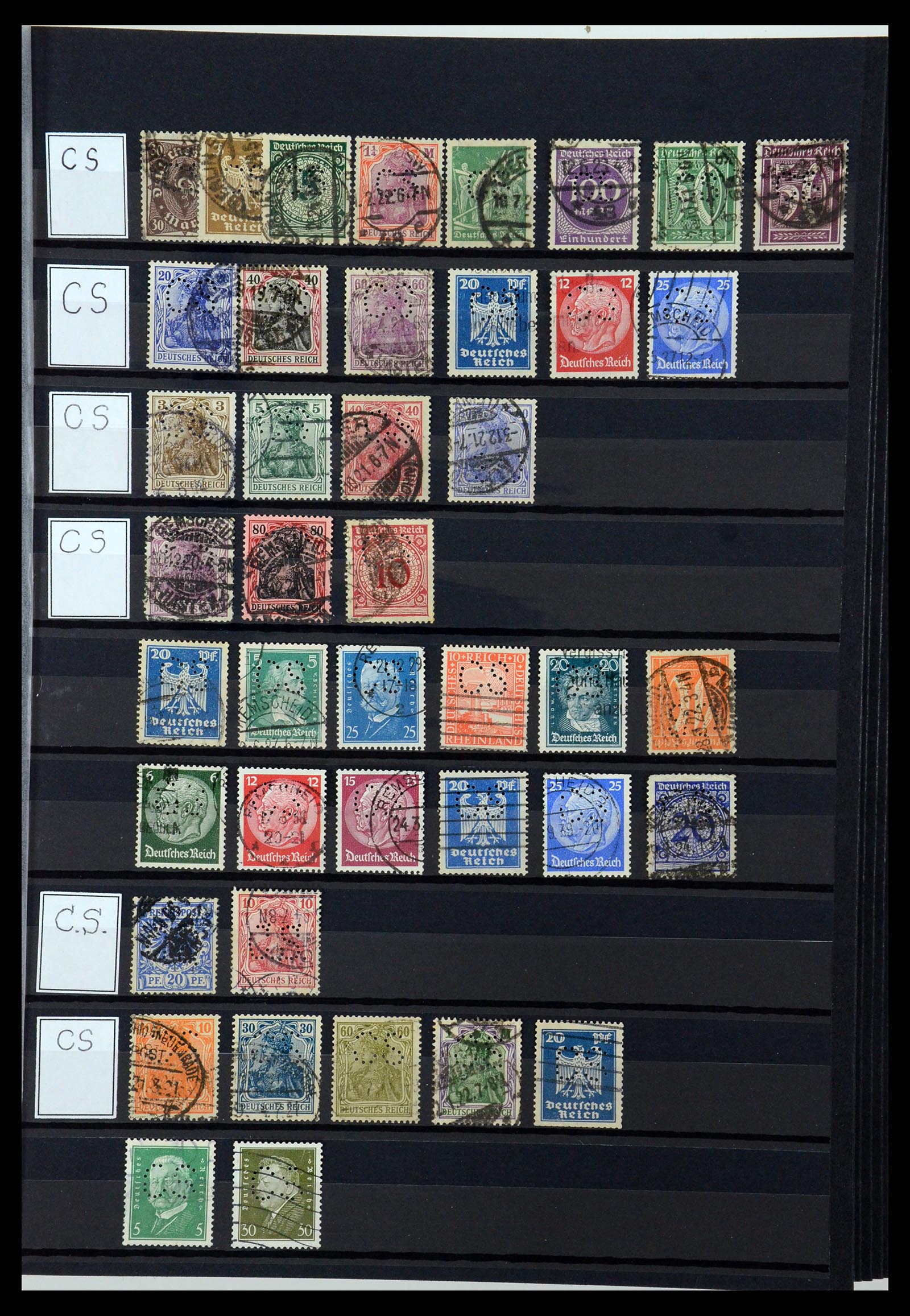36405 081 - Stamp collection 36405 German Reich perfins 1880-1945.