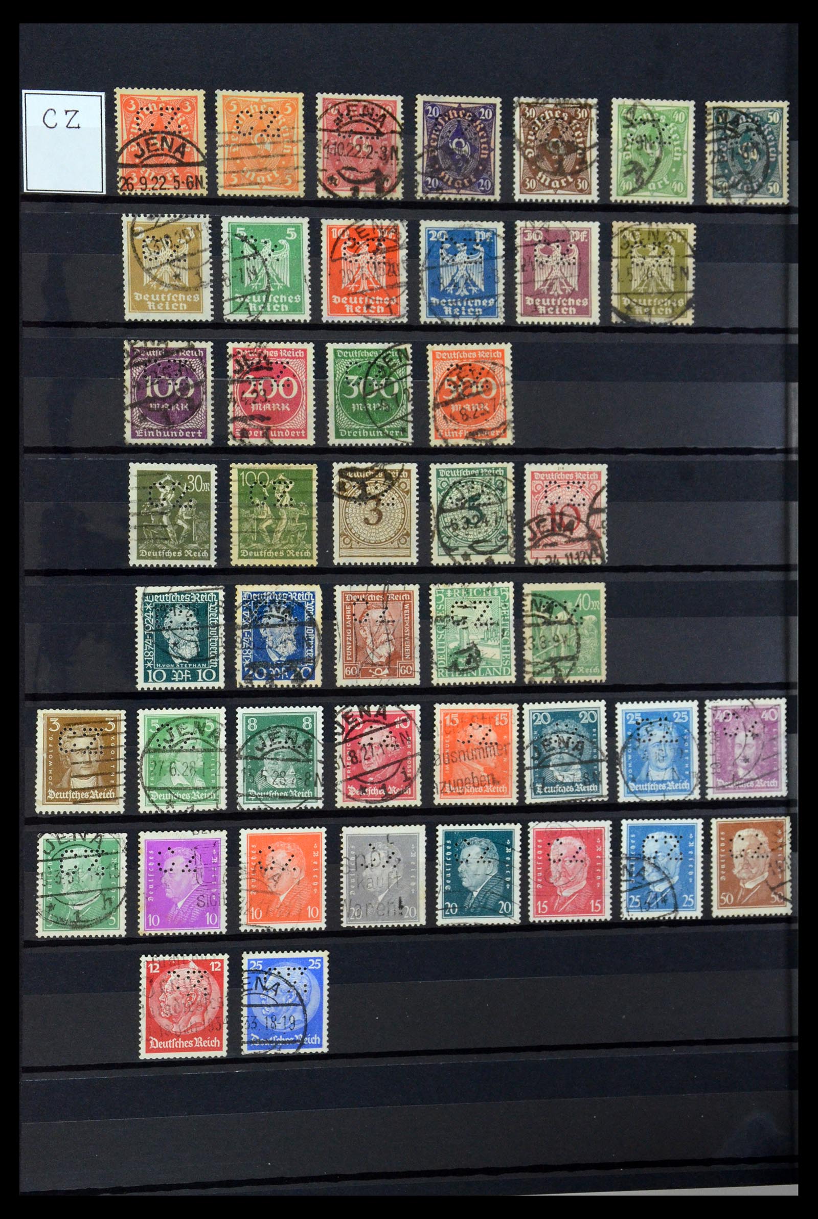 36405 086 - Stamp collection 36405 German Reich perfins 1880-1945.