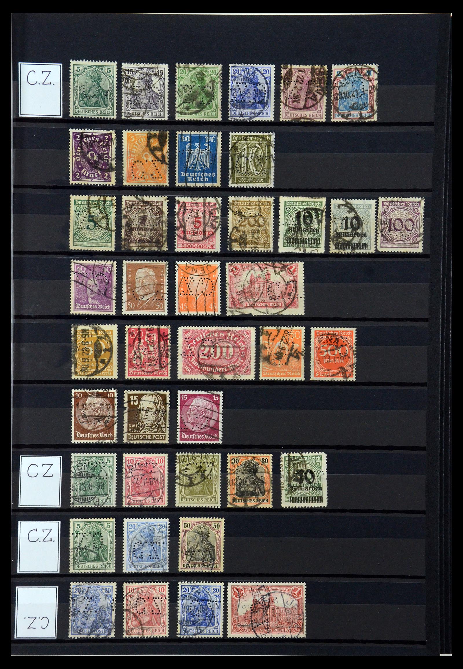 36405 087 - Stamp collection 36405 German Reich perfins 1880-1945.