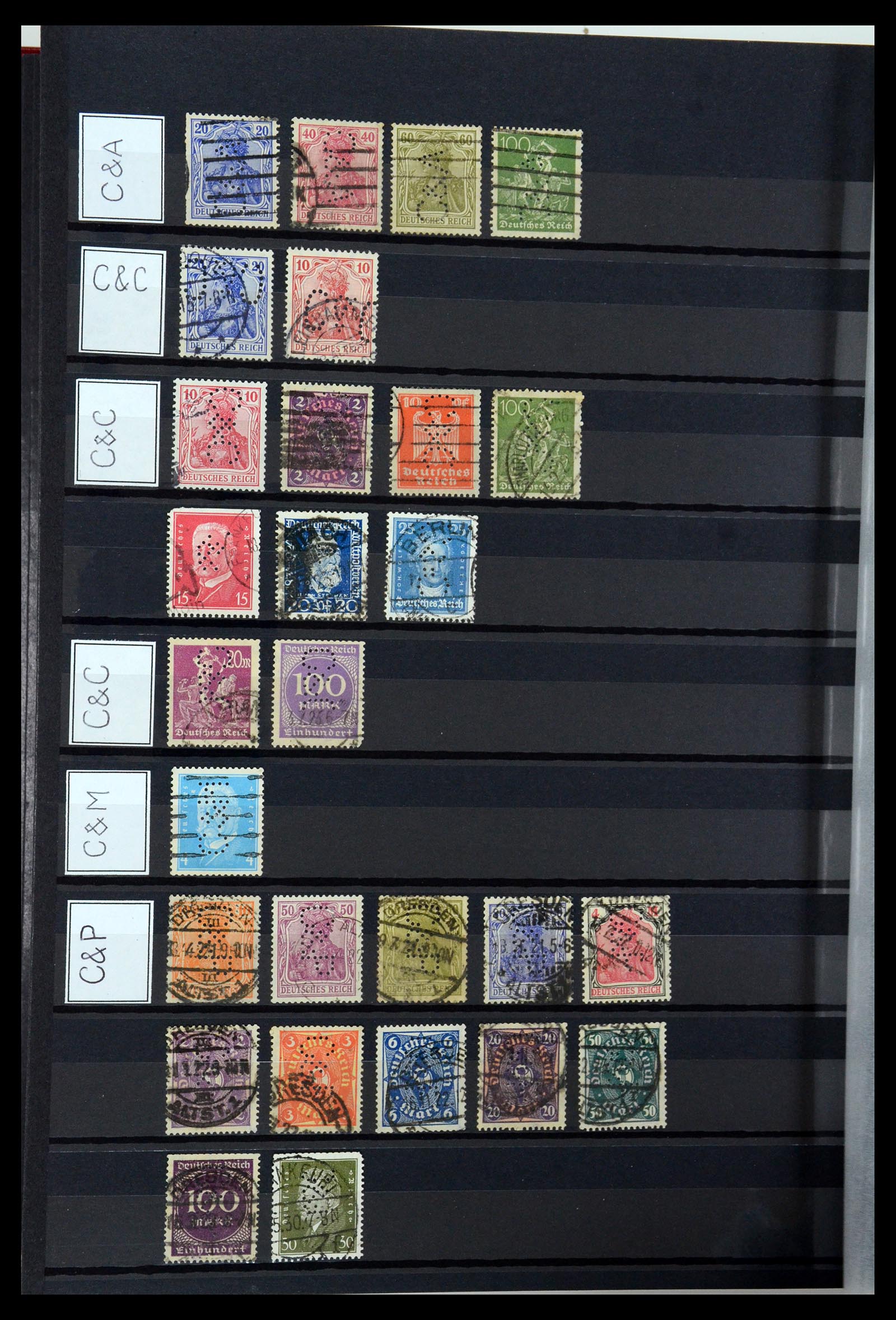 36405 088 - Stamp collection 36405 German Reich perfins 1880-1945.