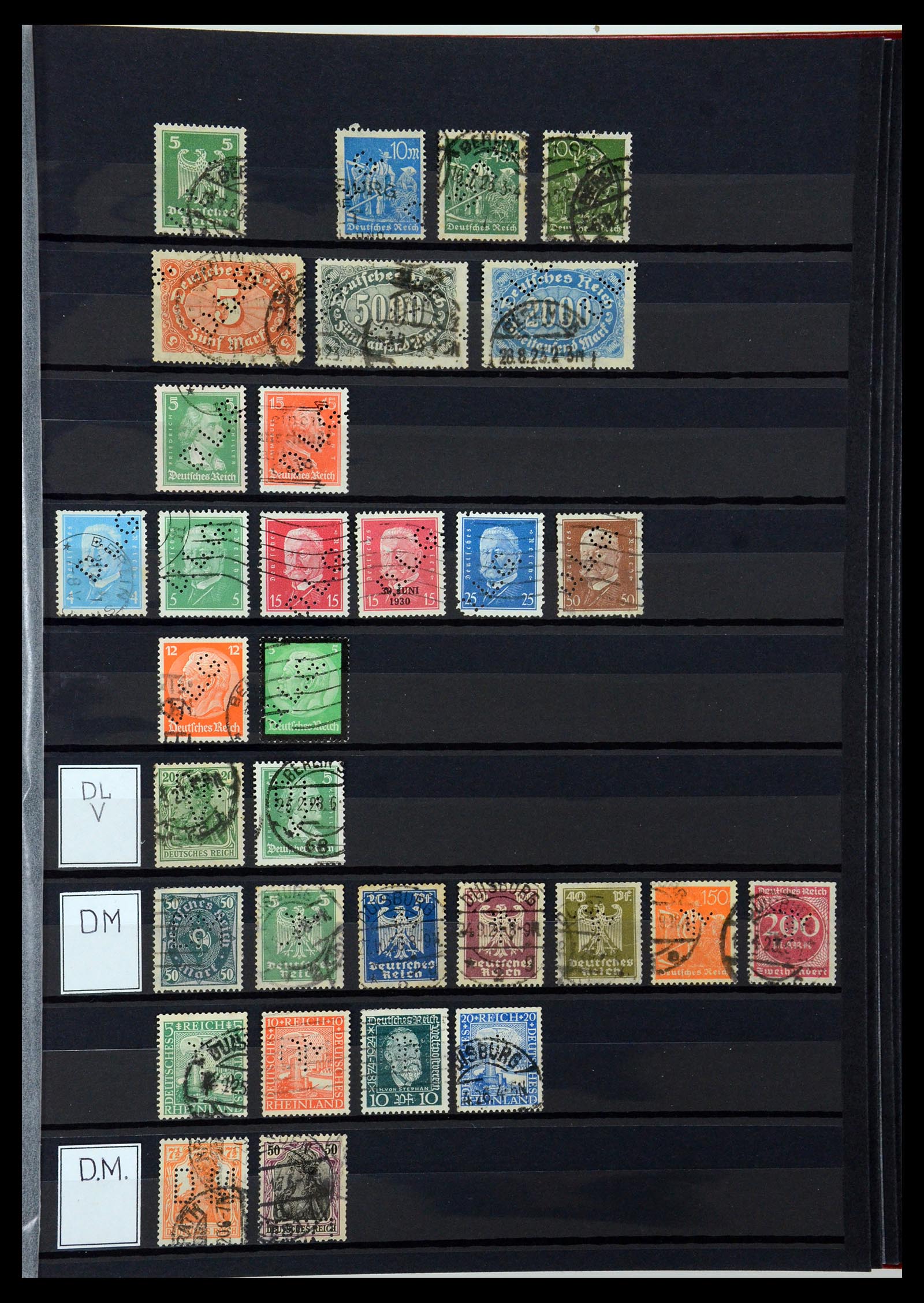 36405 099 - Stamp collection 36405 German Reich perfins 1880-1945.