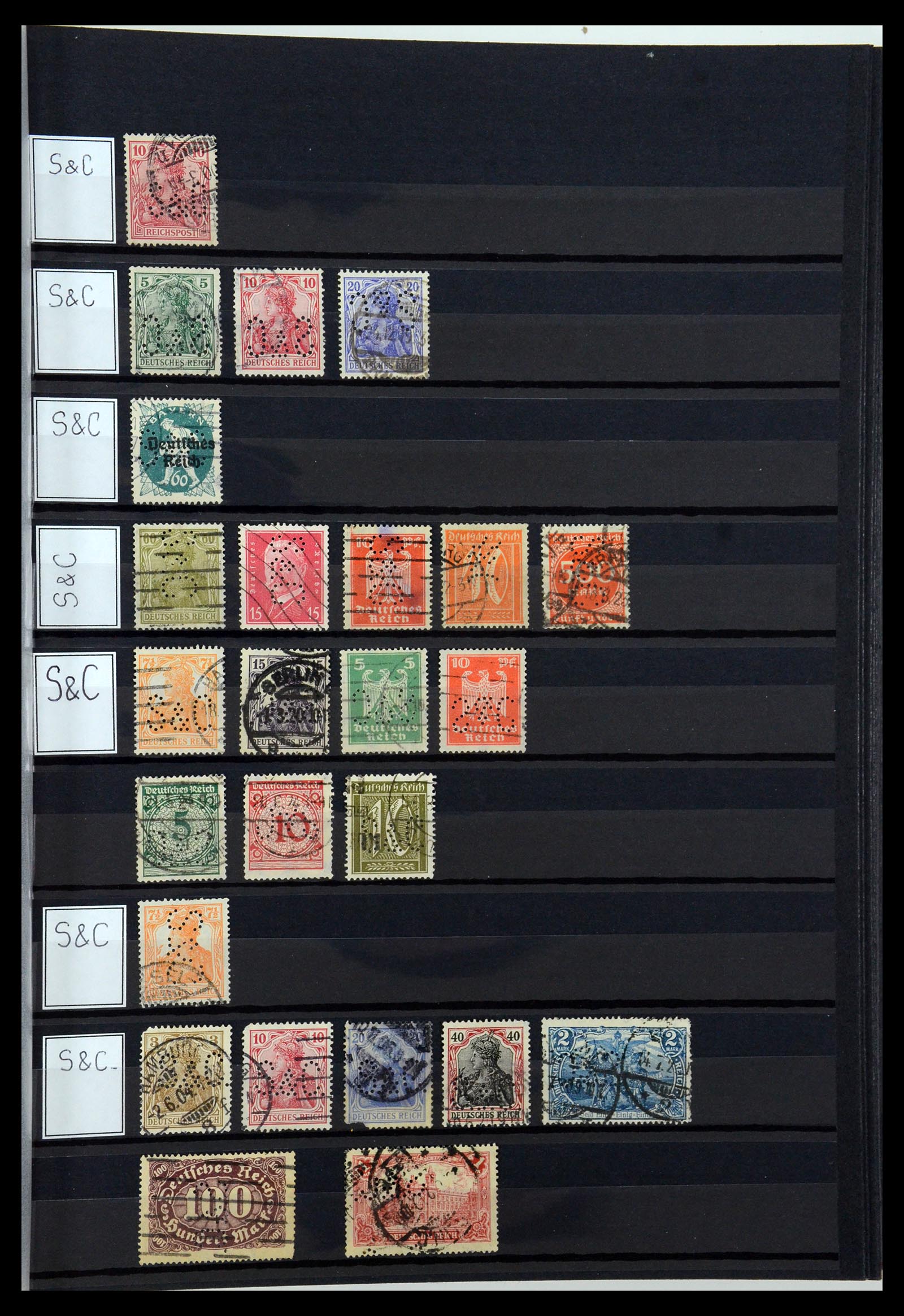 36405 304 - Postzegelverzameling 36405 Duitse Rijk perfins 1880-1945.