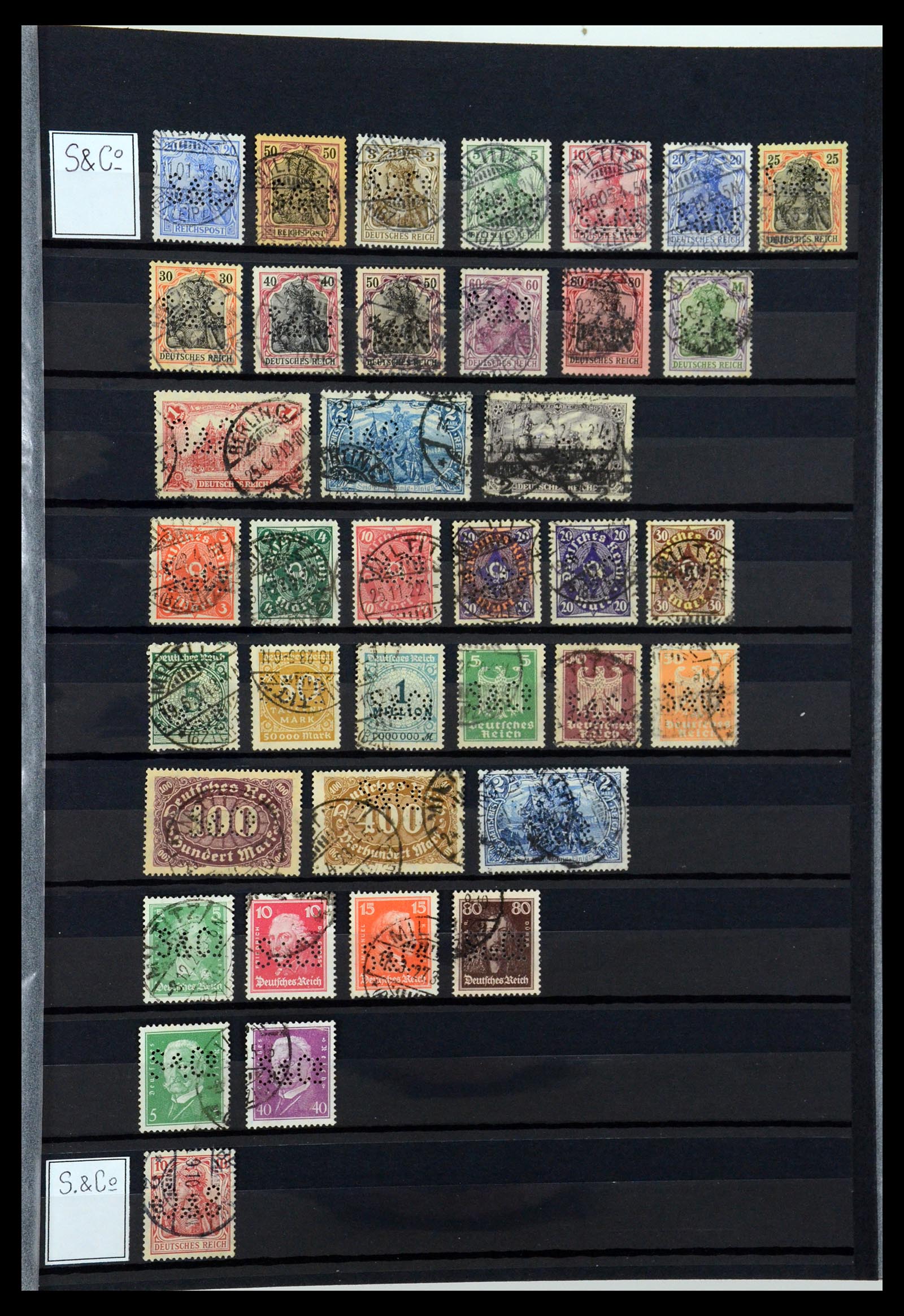 36405 306 - Postzegelverzameling 36405 Duitse Rijk perfins 1880-1945.