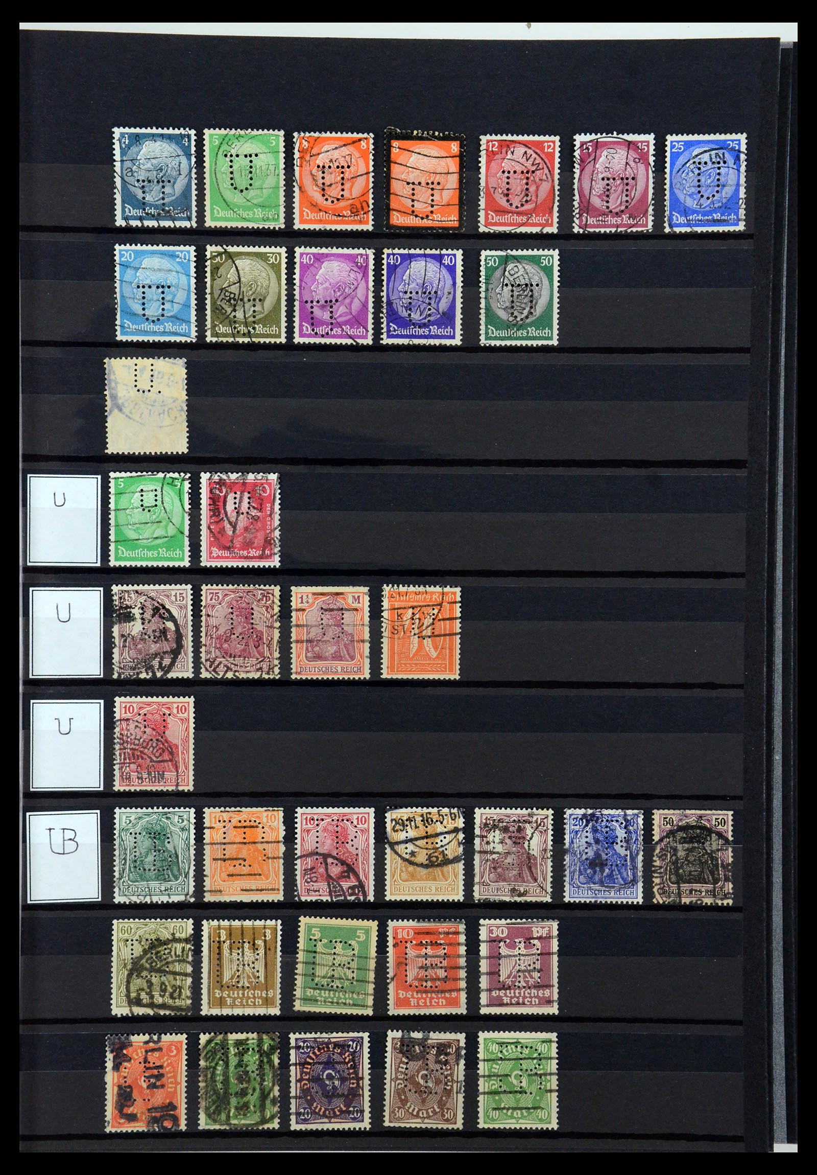 36405 320 - Postzegelverzameling 36405 Duitse Rijk perfins 1880-1945.
