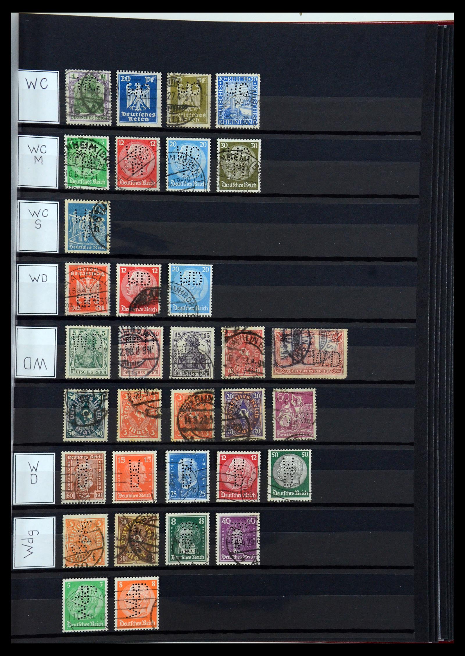 36405 336 - Postzegelverzameling 36405 Duitse Rijk perfins 1880-1945.