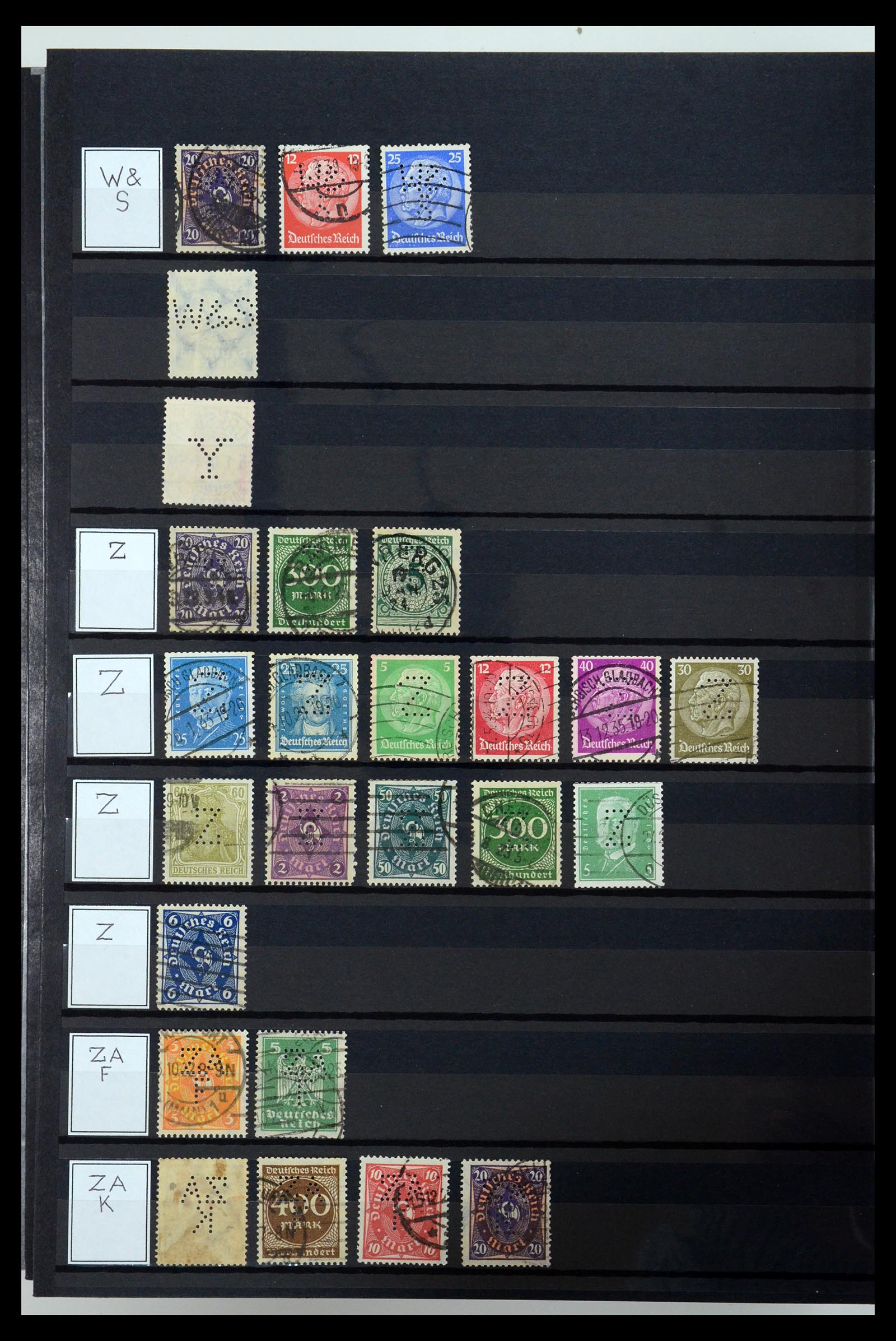36405 347 - Postzegelverzameling 36405 Duitse Rijk perfins 1880-1945.