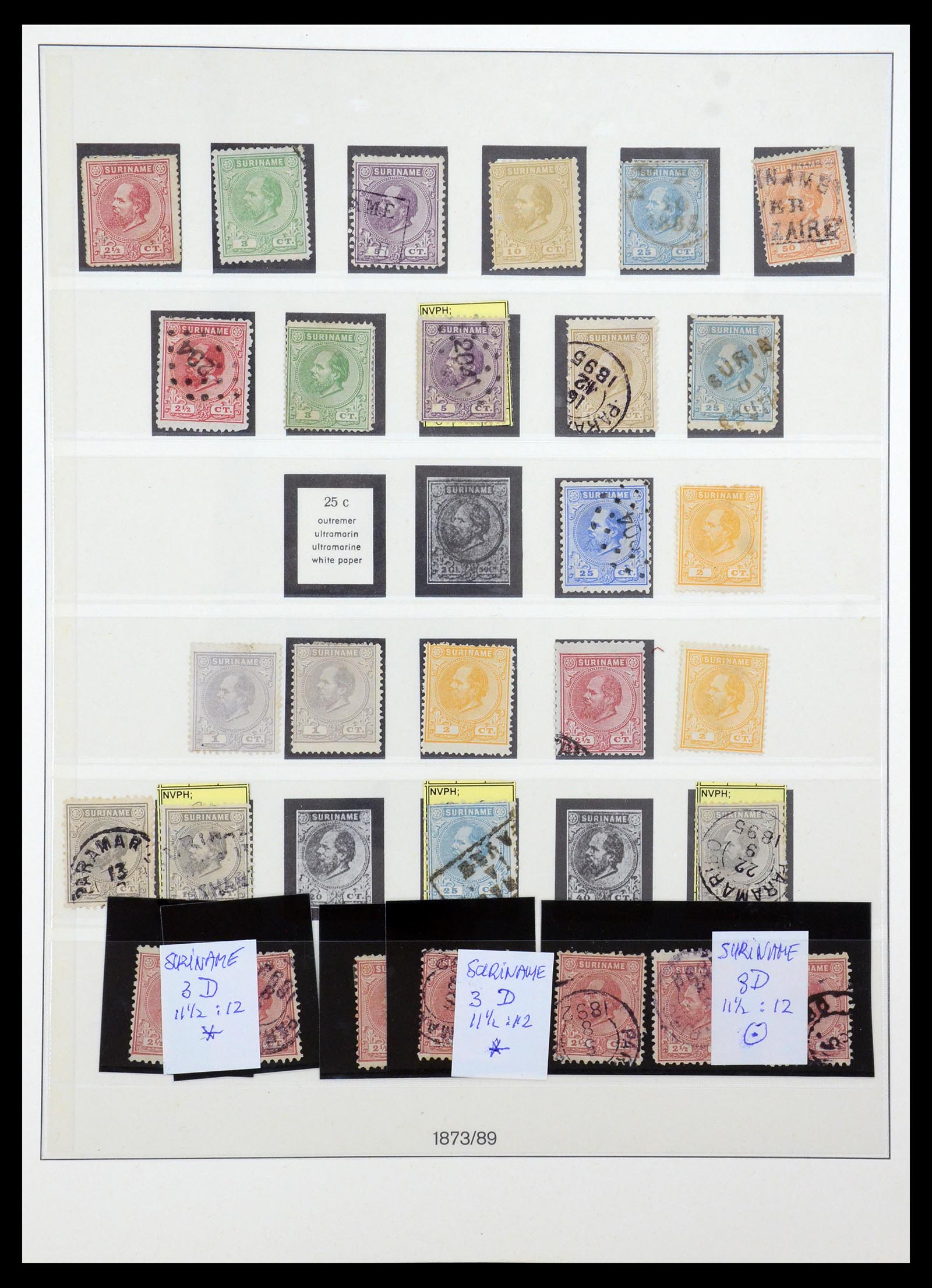 36406 001 - Postzegelverzameling 36406 Suriname 1873-1975.