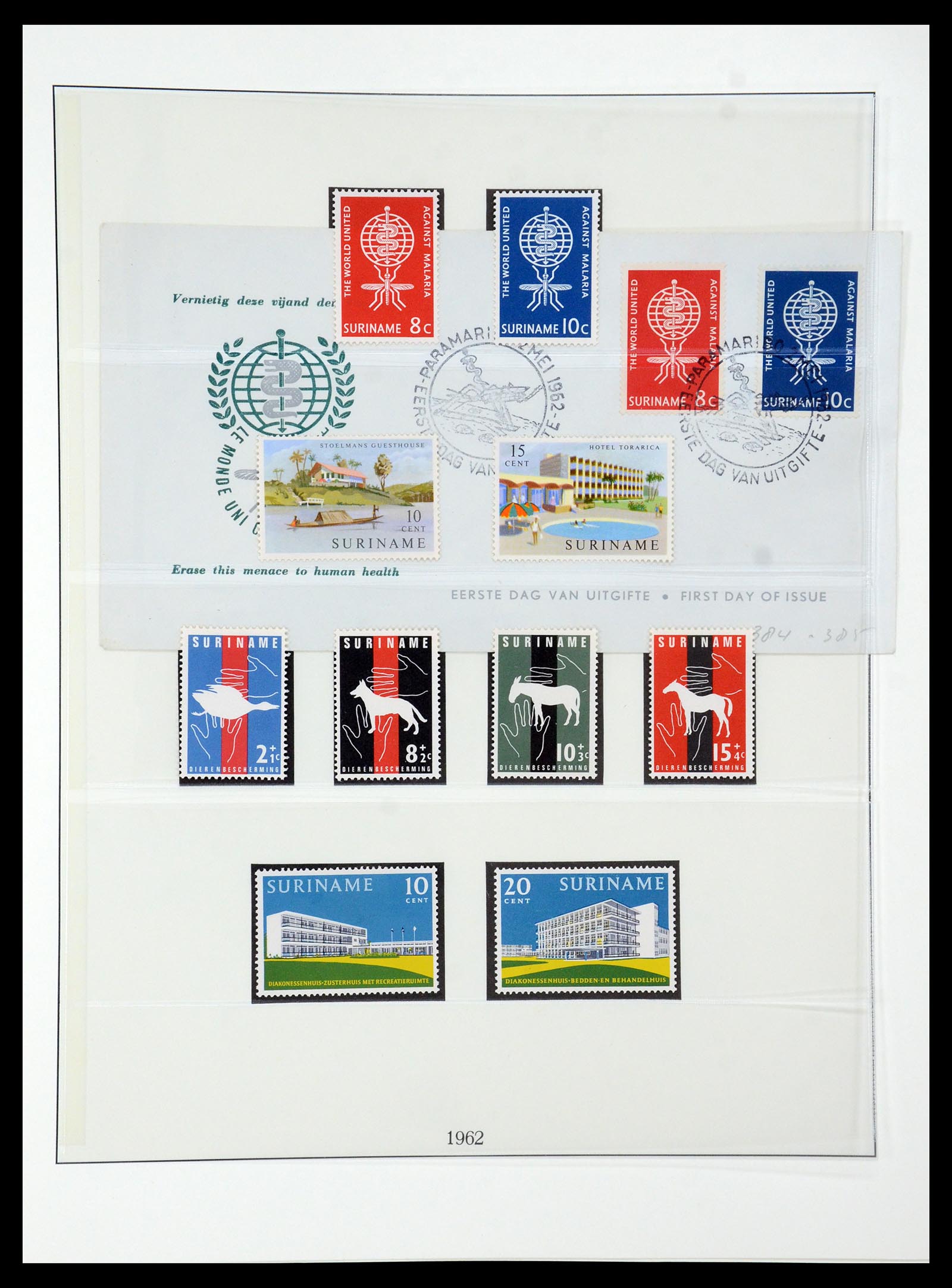 36406 045 - Postzegelverzameling 36406 Suriname 1873-1975.