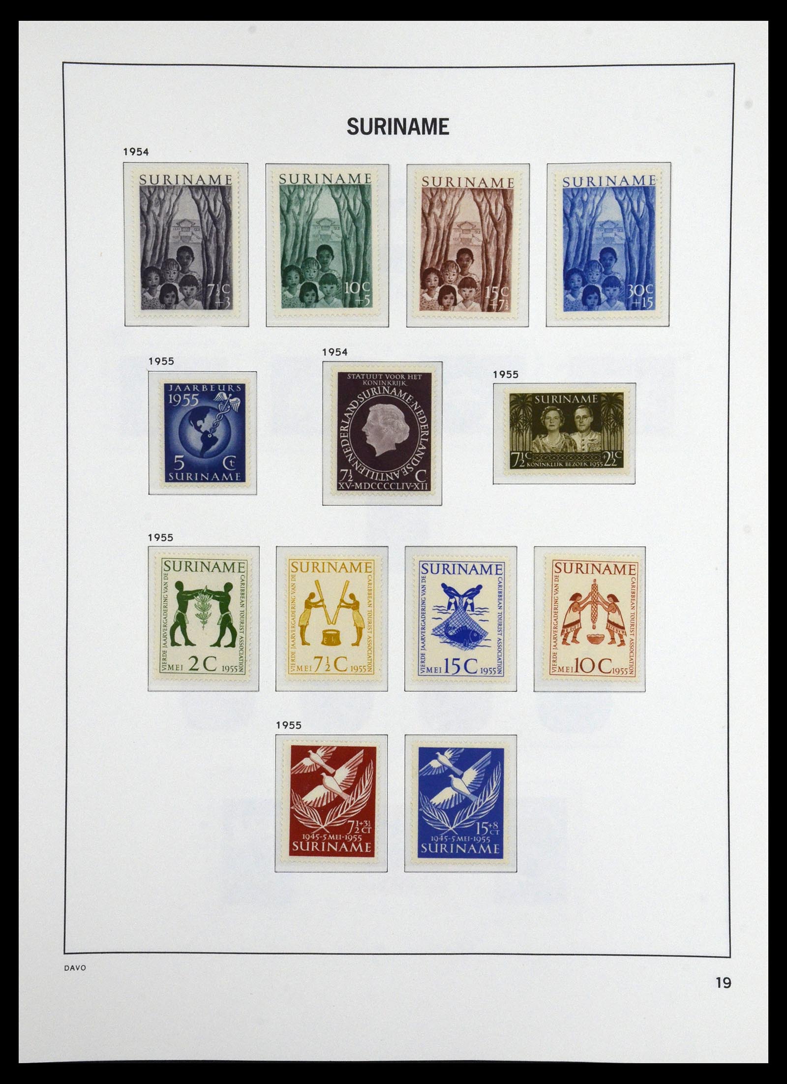 36407 012 - Postzegelverzameling 36407 Suriname 1927-1990.