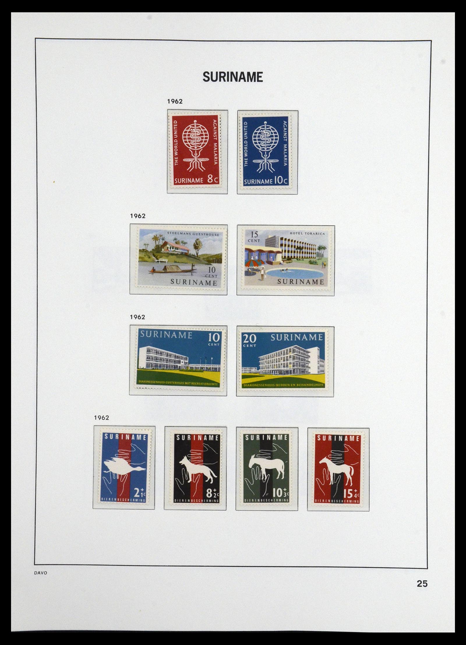 36407 018 - Postzegelverzameling 36407 Suriname 1927-1990.