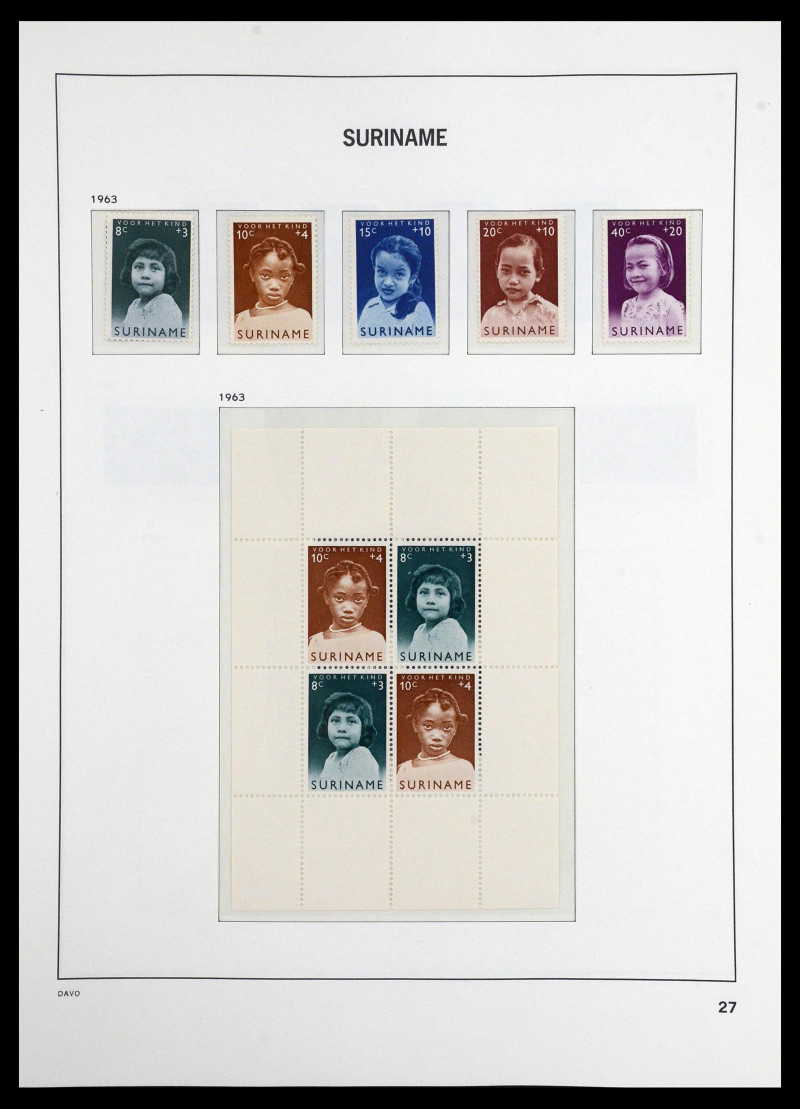 36407 020 - Postzegelverzameling 36407 Suriname 1927-1990.