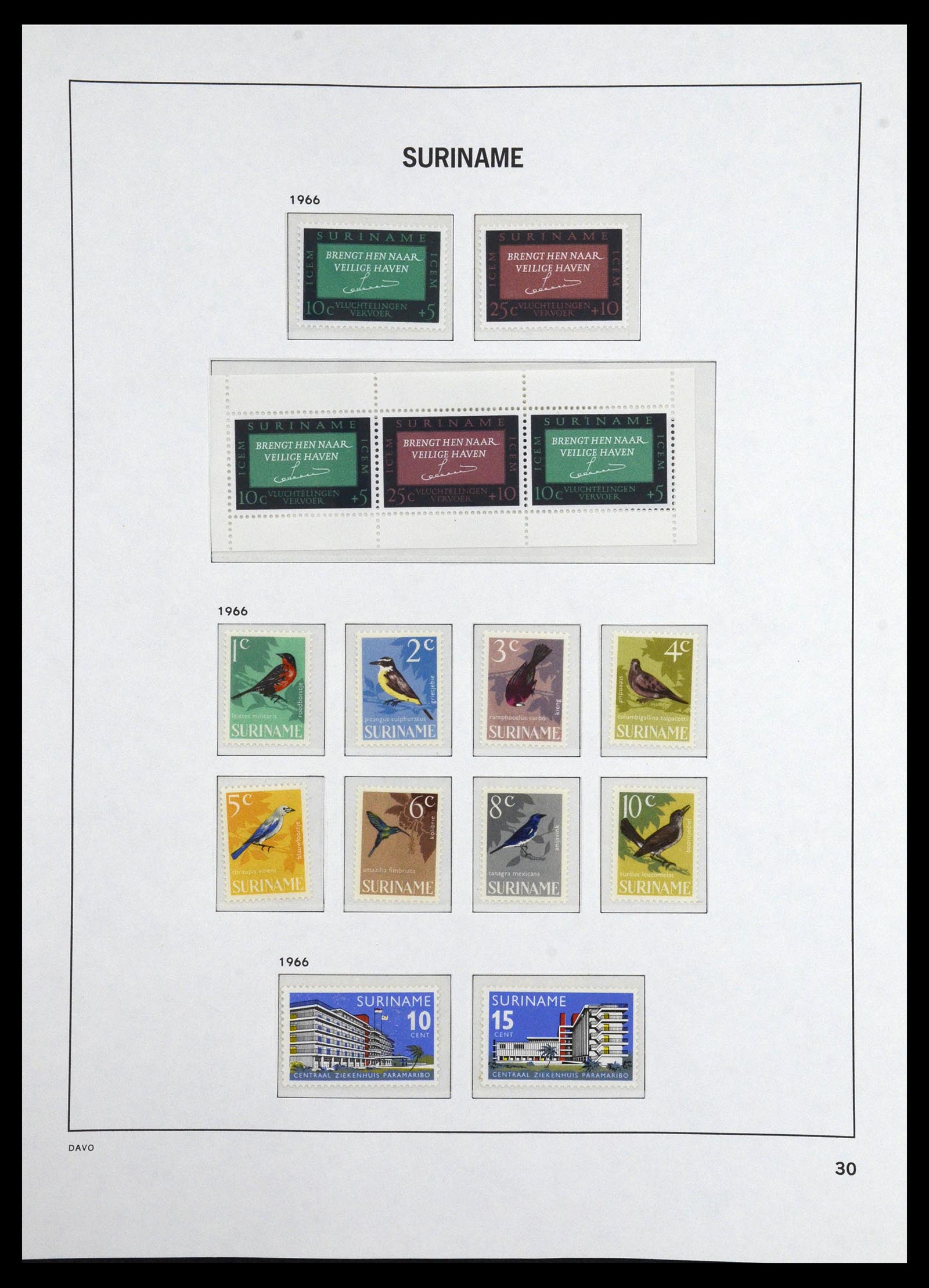 36407 024 - Postzegelverzameling 36407 Suriname 1927-1990.