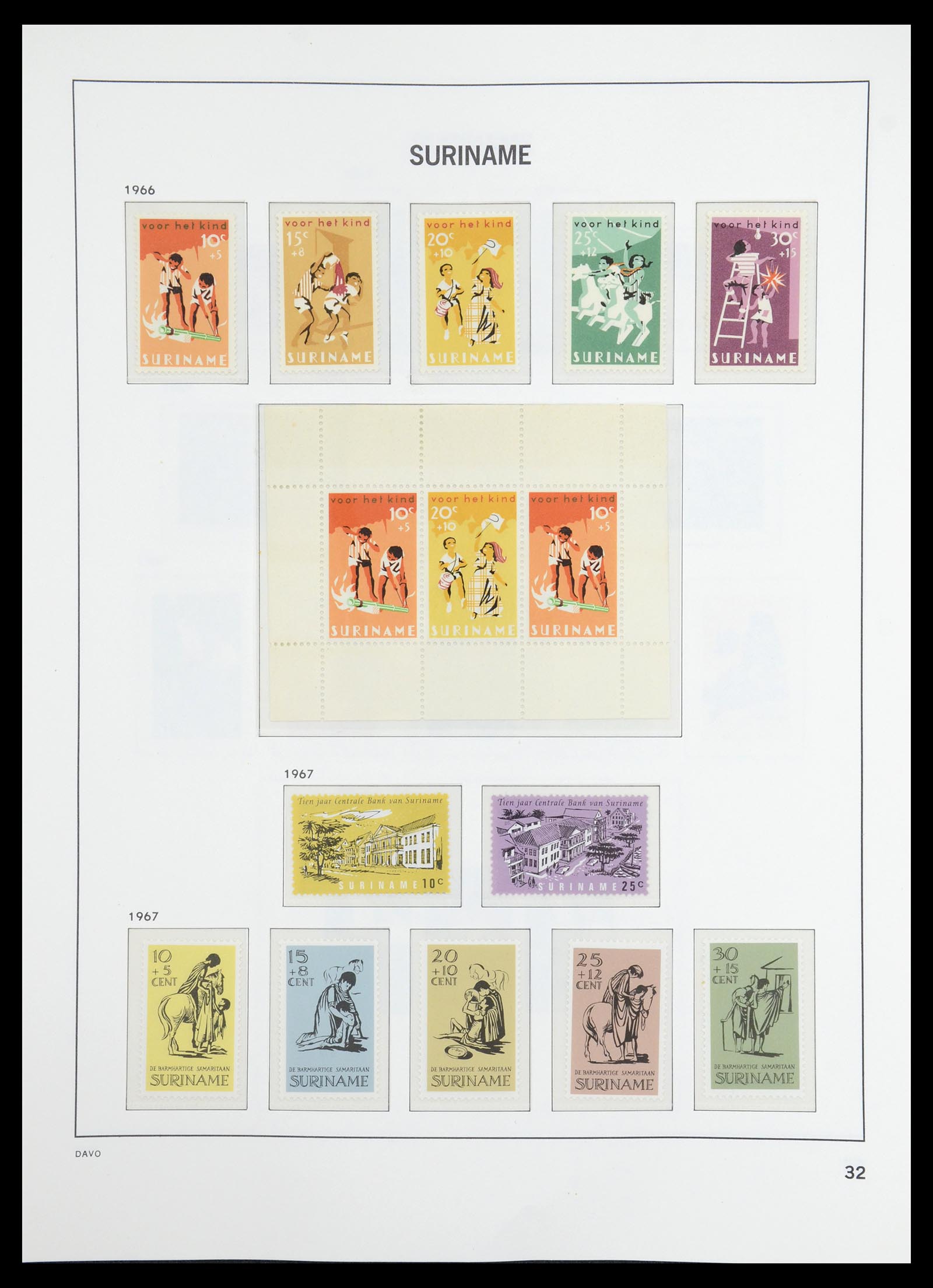 36407 026 - Postzegelverzameling 36407 Suriname 1927-1990.