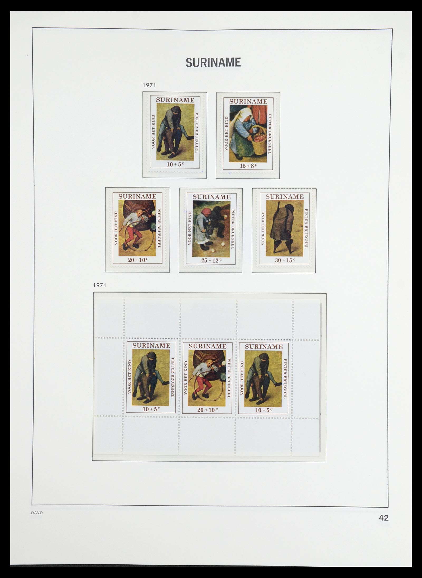 36407 036 - Postzegelverzameling 36407 Suriname 1927-1990.