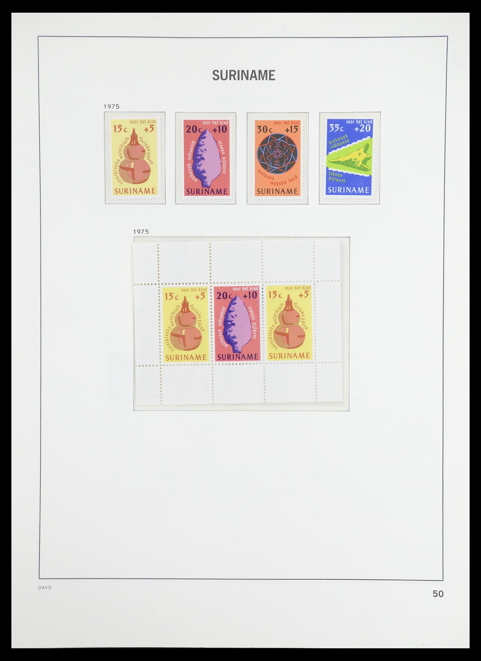 36407 044 - Postzegelverzameling 36407 Suriname 1927-1990.
