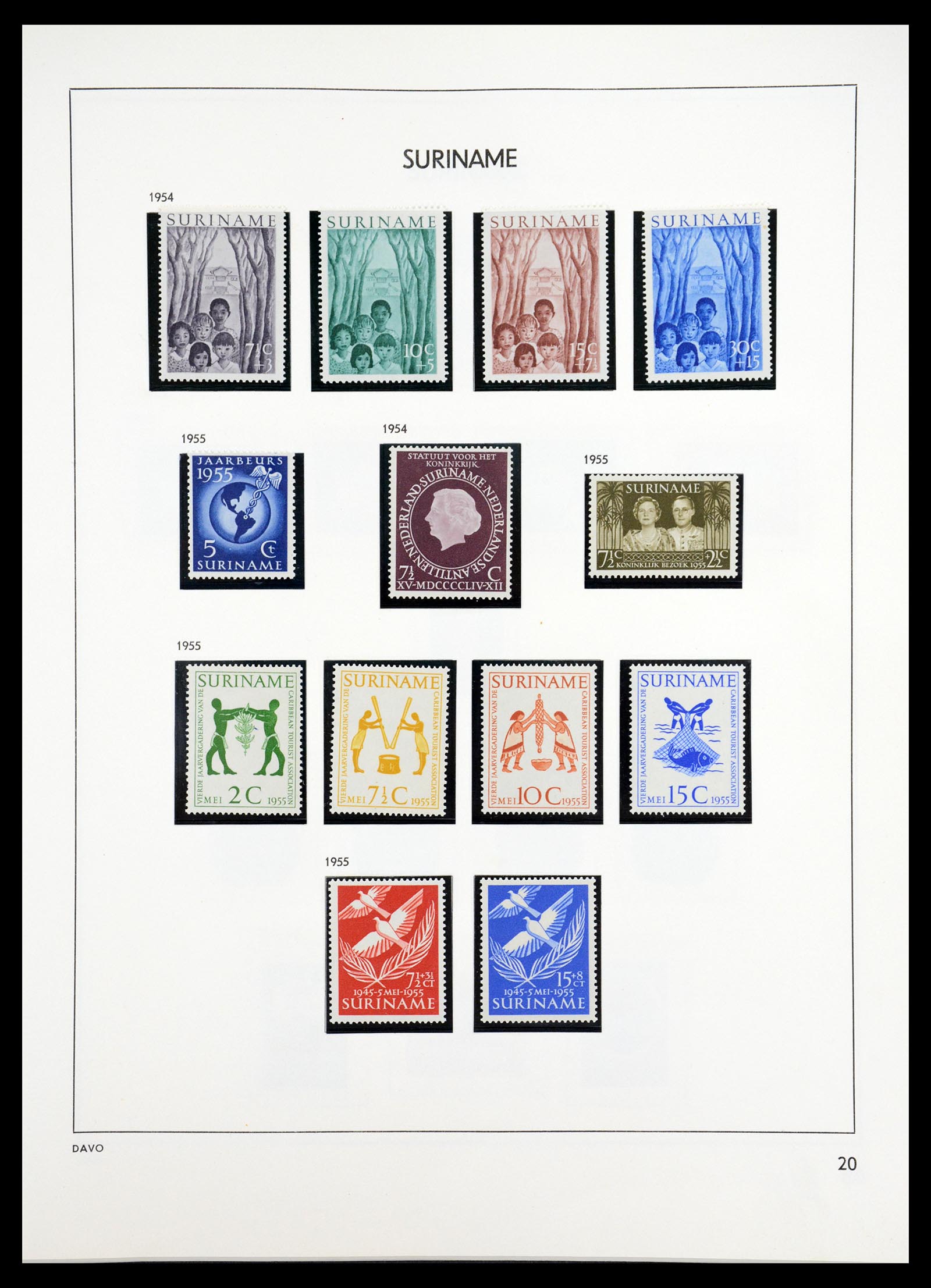 36407 062 - Postzegelverzameling 36407 Suriname 1927-1990.