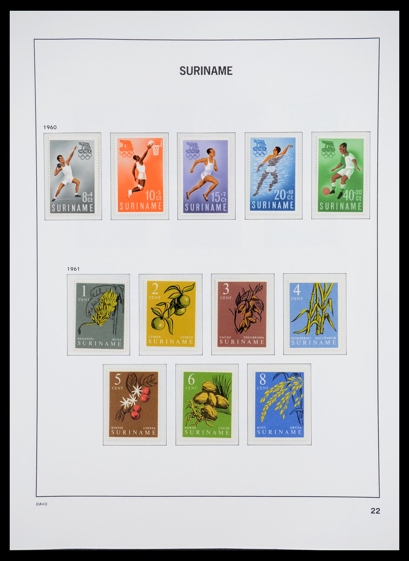 36407 065 - Postzegelverzameling 36407 Suriname 1927-1990.