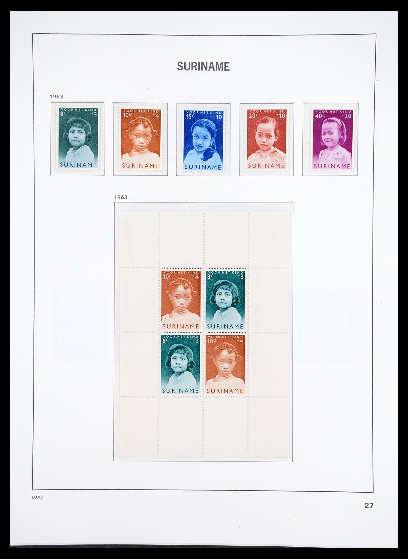 36407 070 - Postzegelverzameling 36407 Suriname 1927-1990.