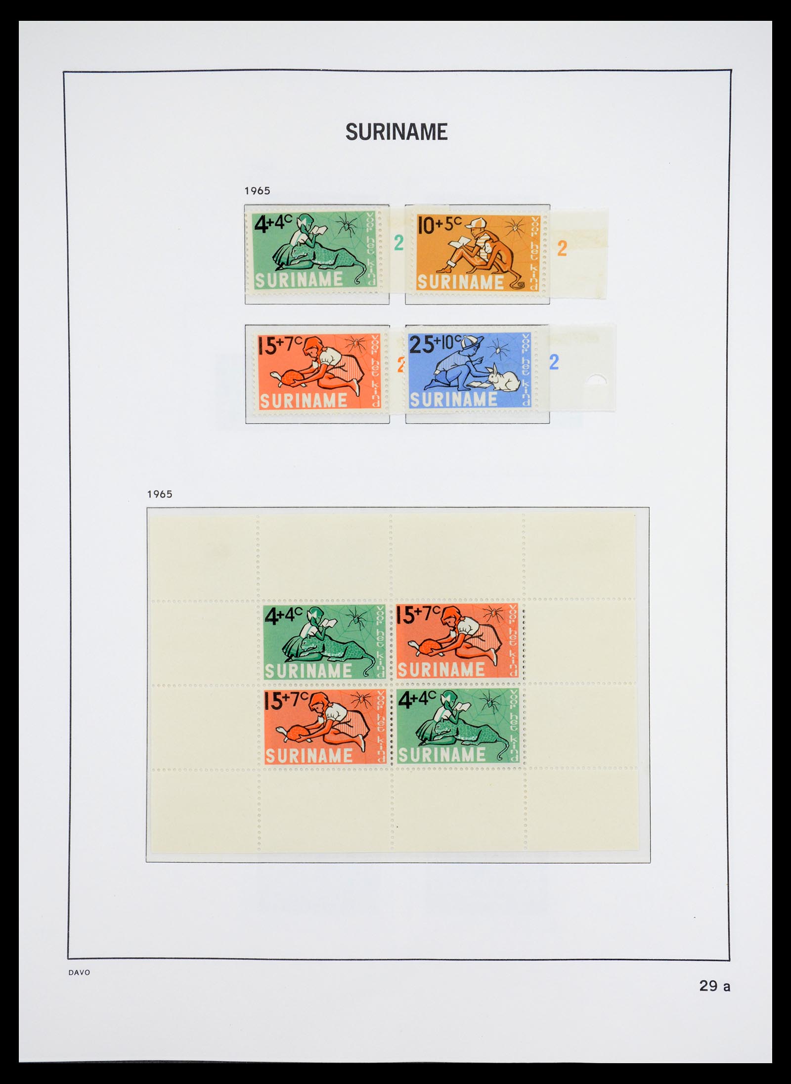 36407 075 - Postzegelverzameling 36407 Suriname 1927-1990.