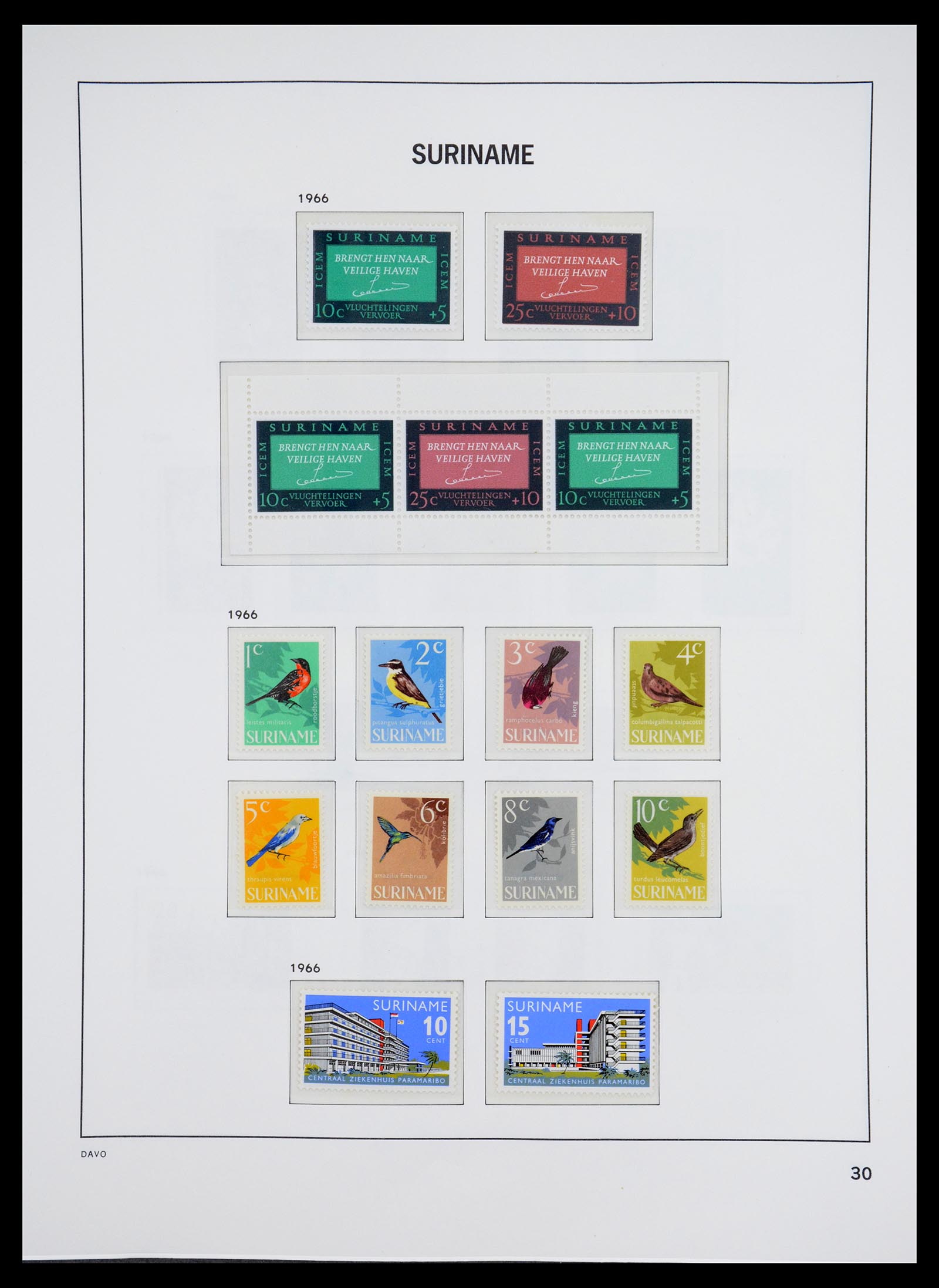 36407 076 - Postzegelverzameling 36407 Suriname 1927-1990.